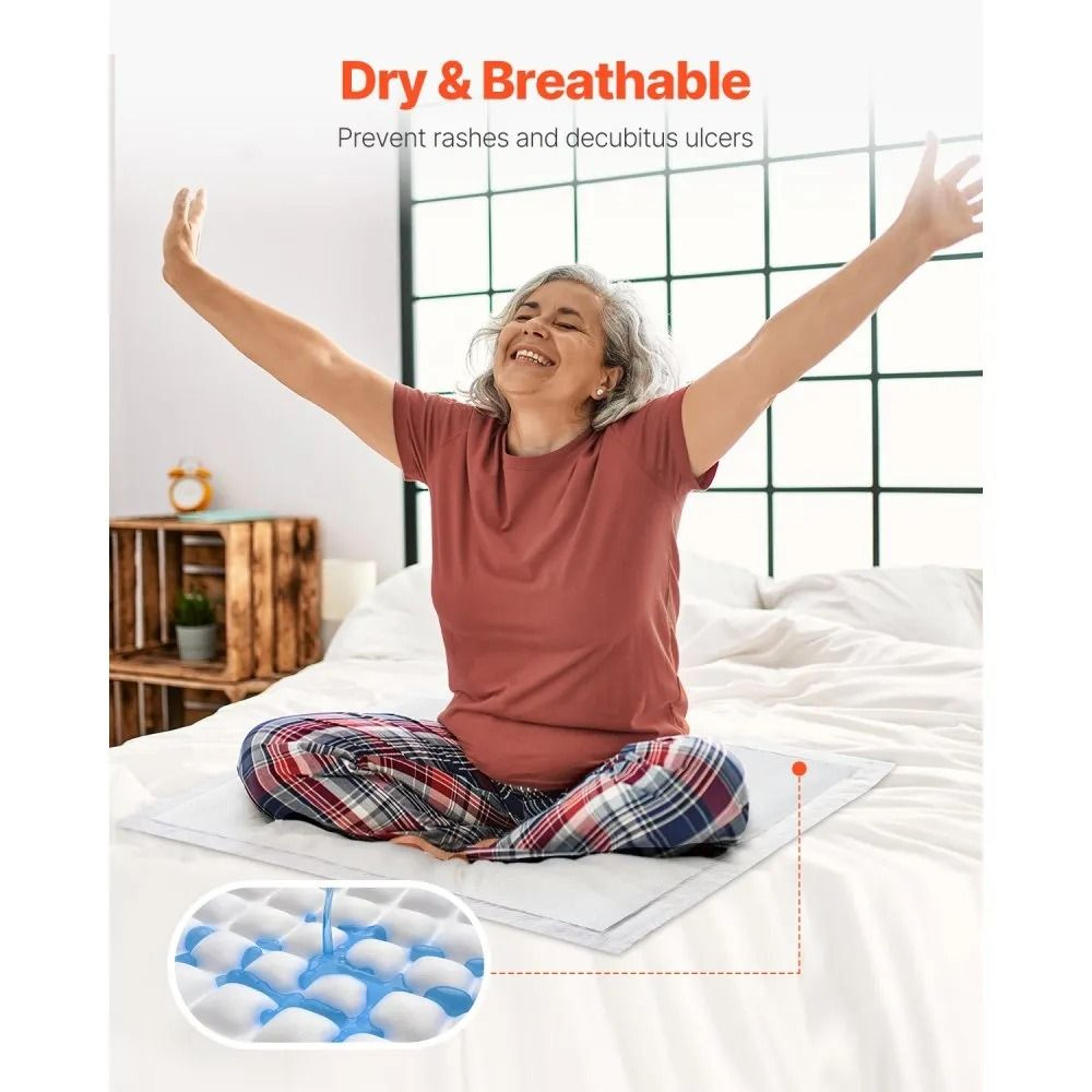 Disposable Underpads 21 X 36 Inch Super Absorbent 5Layer Bed Pads 48Pack 3