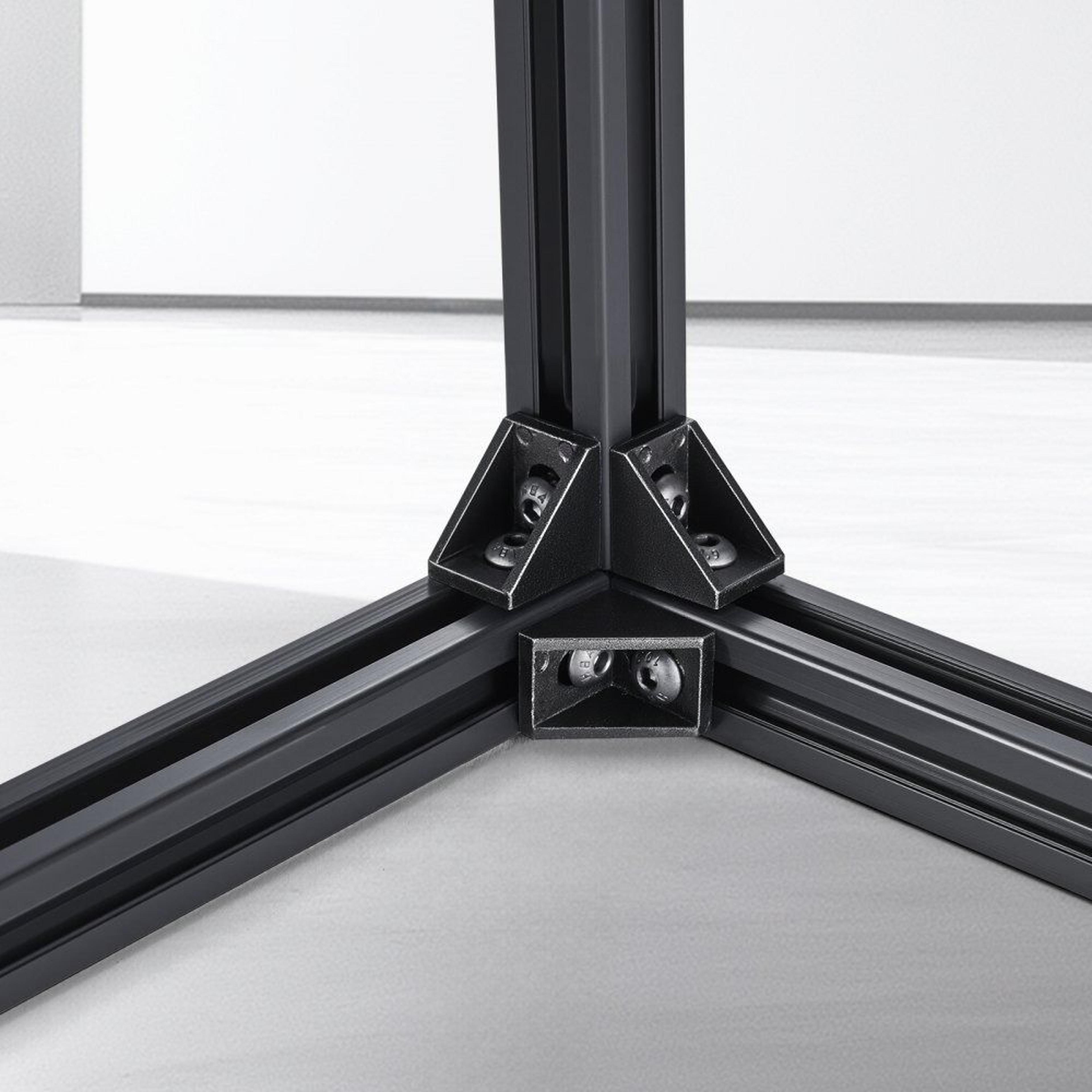 2020 TSlot Aluminum Extrusion Rails 472 Inch Black Anodized 4Pack 6
