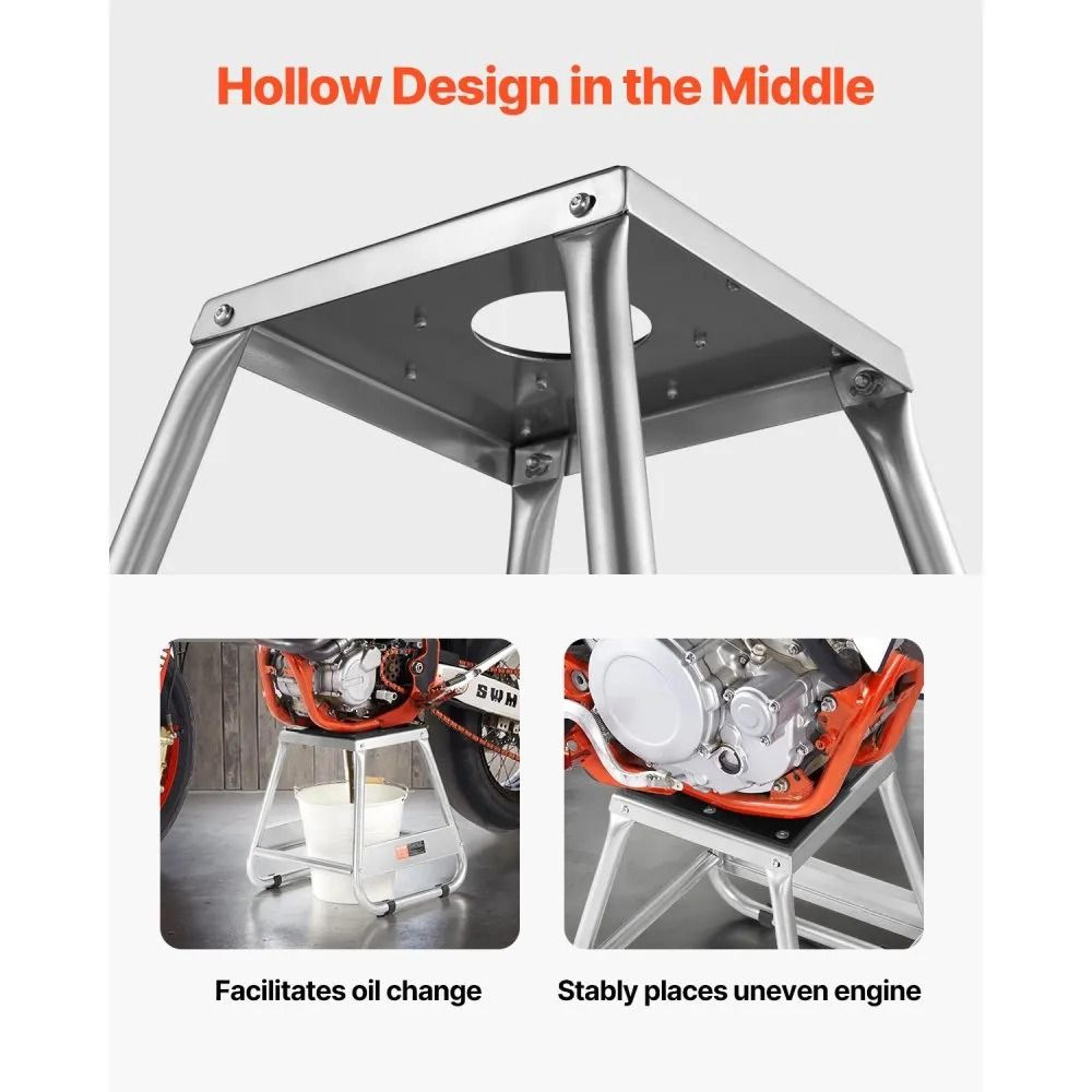 Heavy Duty Dirt Bike Stand With 1100 Lb Capacity And NonSlip Steel Platform 2