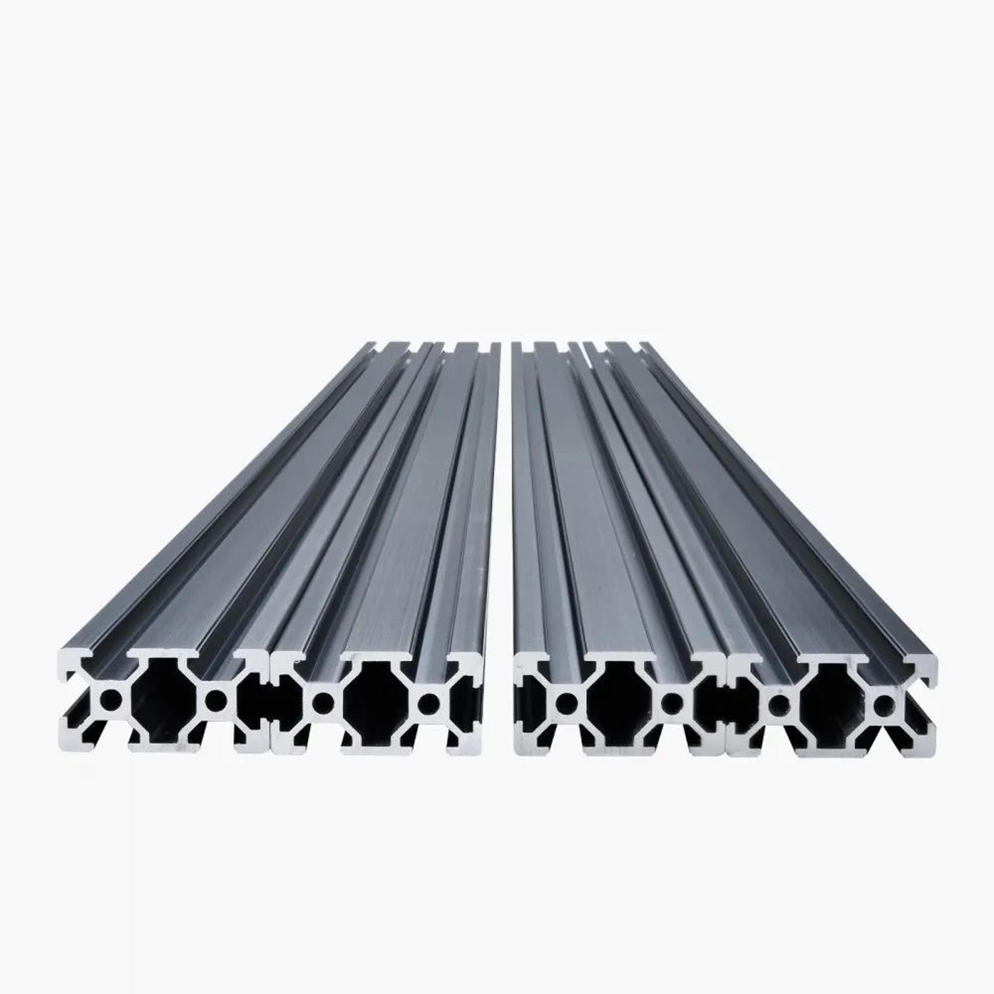 4PCS 2040 Aluminum Extrusion TSlot Rails 394Inch Black Anodized Profiles 7
