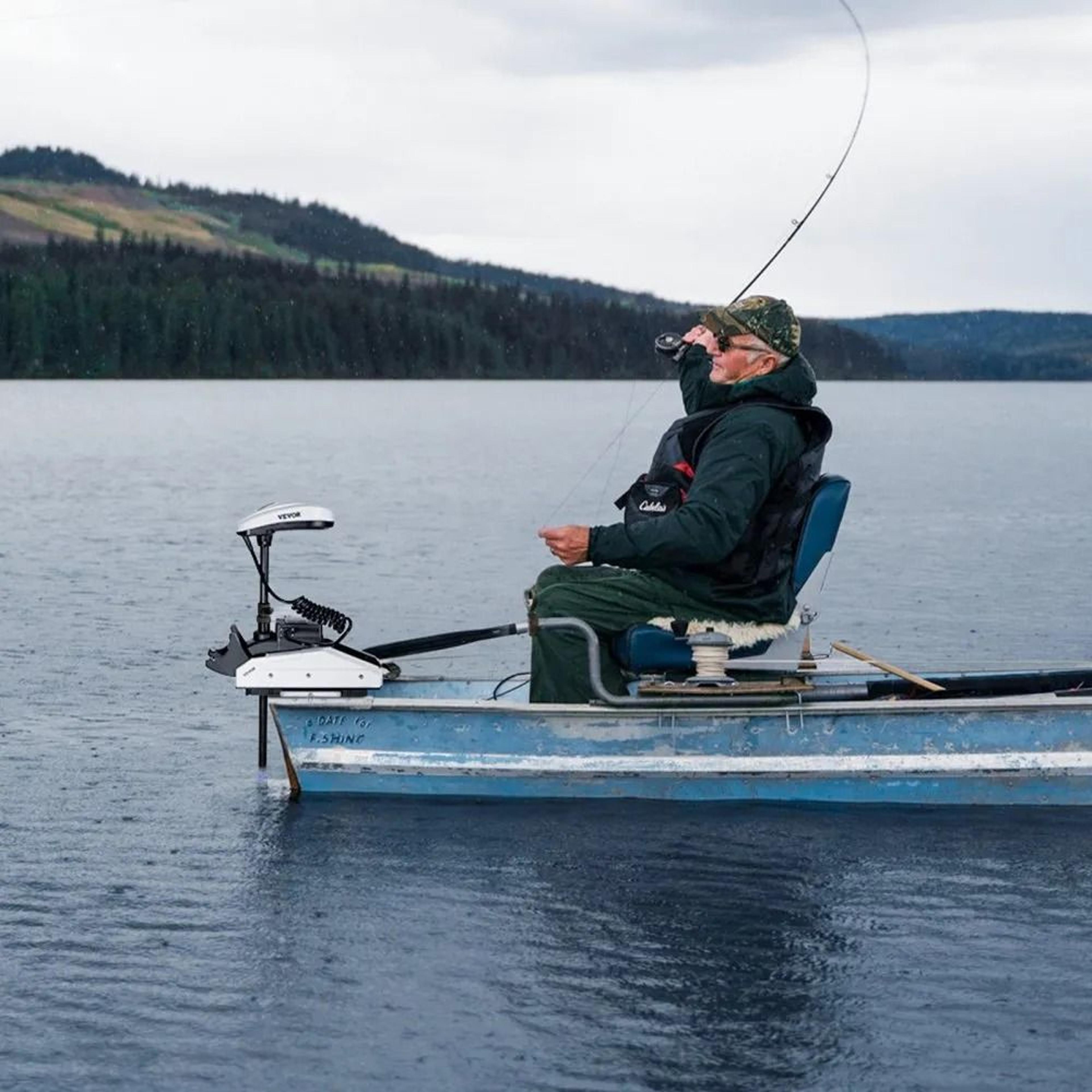 55LB Thrust Electric Trolling Motor With GPS Remote Control And 36Inch Shaft 0