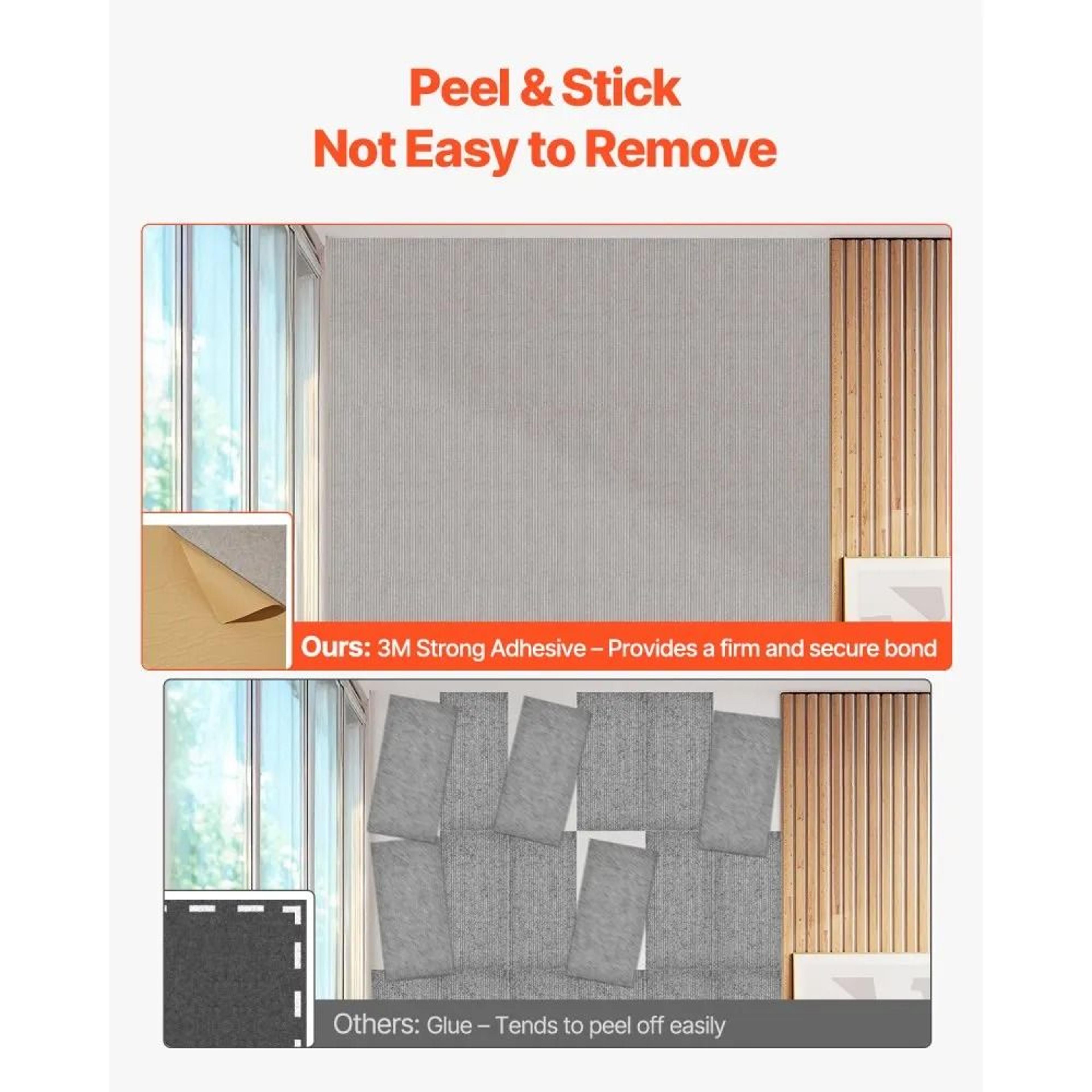 5Piece SelfAdhesive Acoustic Wall Panels 472 X 236 Inches 4