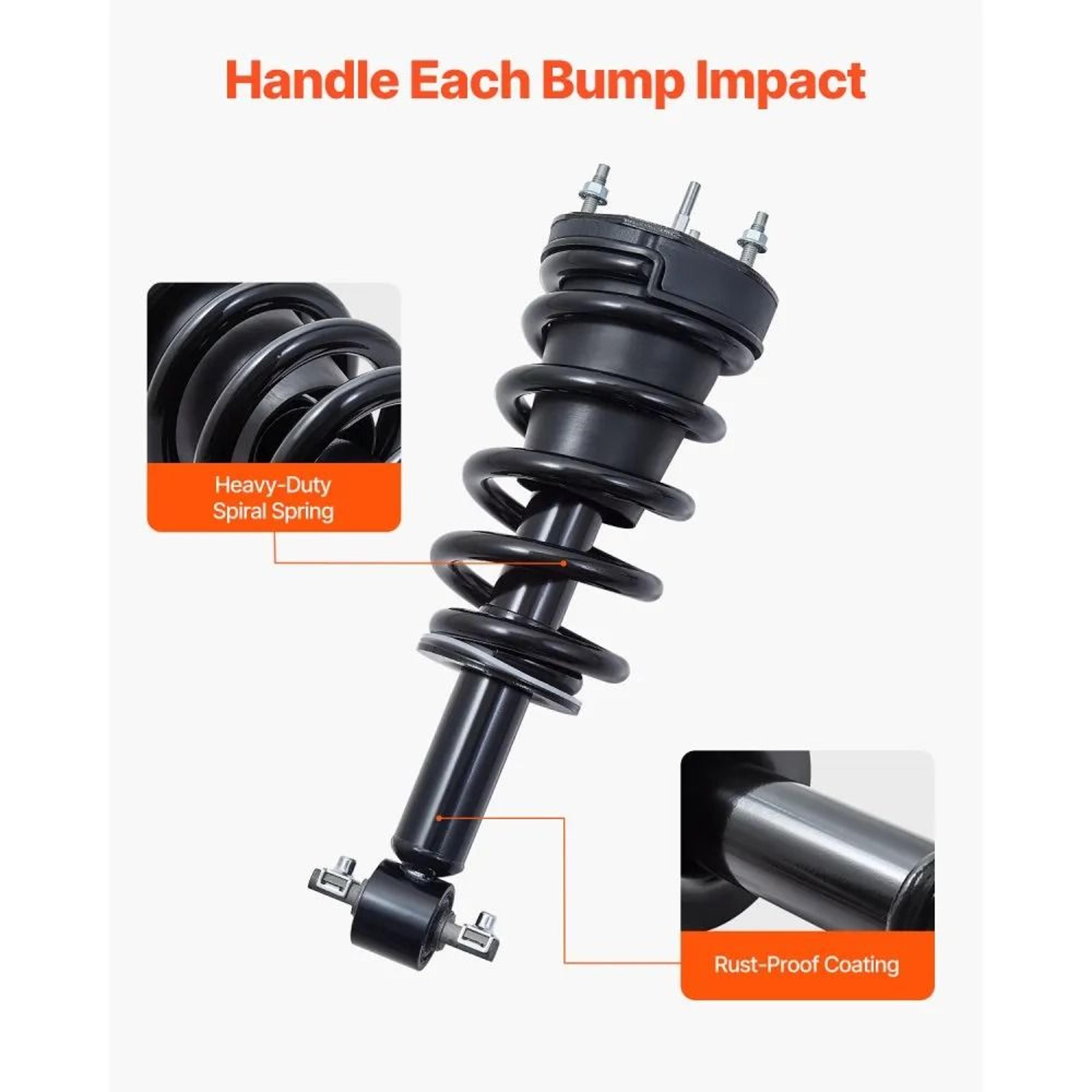 Front Air Shock Absorber Struts 2Piece Set For Cadillac Chevrolet And GMC Vehicles 2