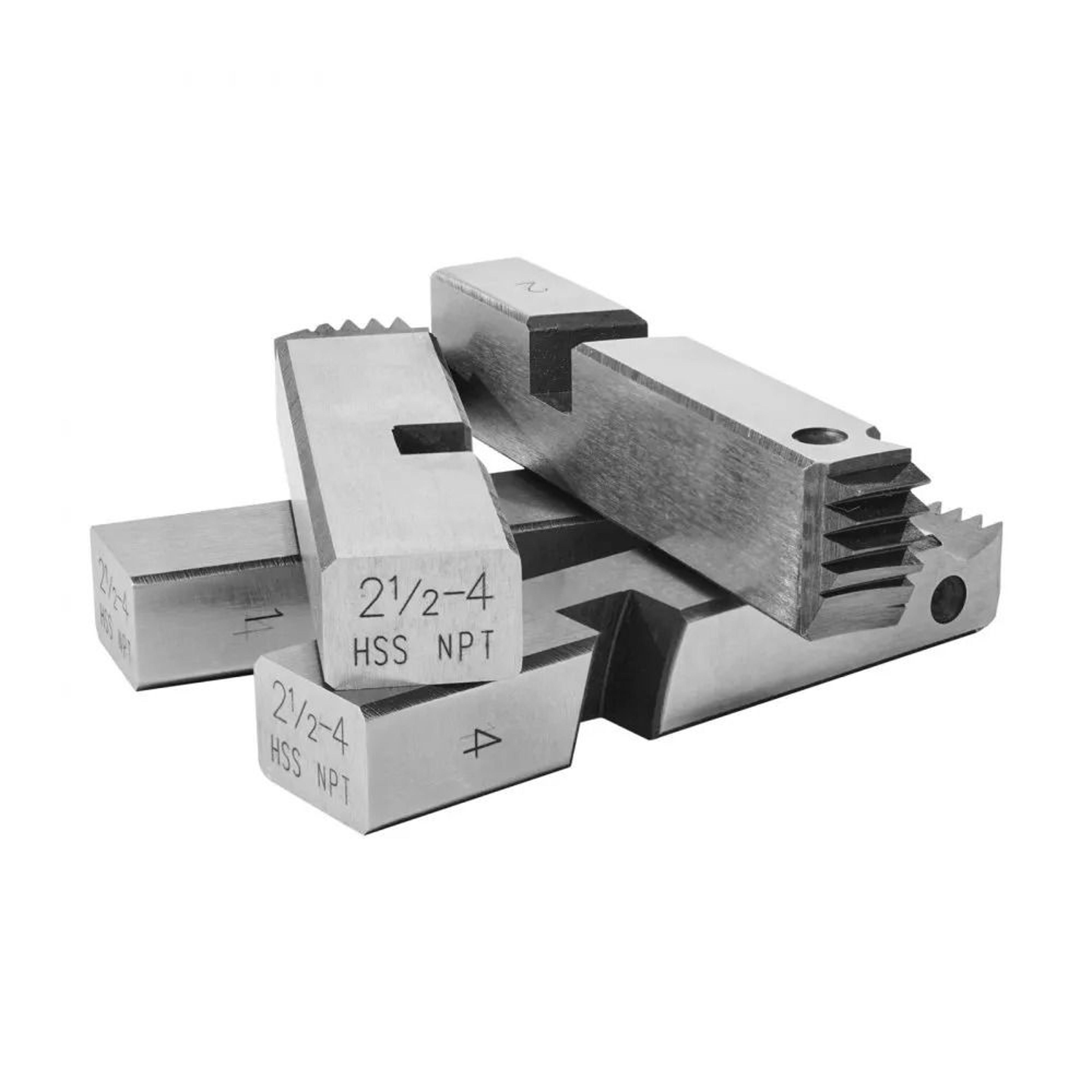 Pipe Threading Machine Dies 212 To 4 Inch NPT RightHand HSS 4Piece Set 6