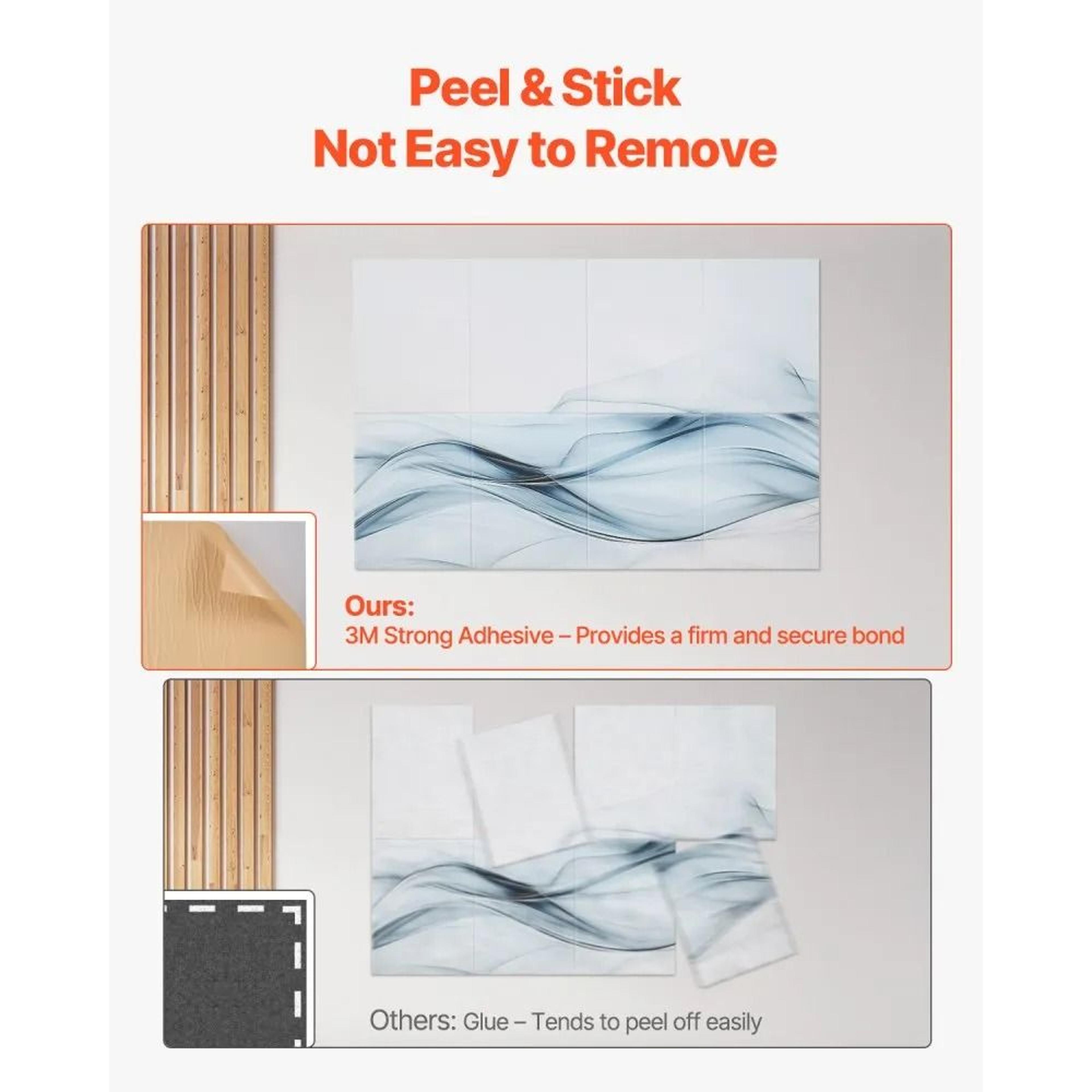 Decorative Acoustic Wall Panels With SelfAdhesive Backing And Sound Absorption 2