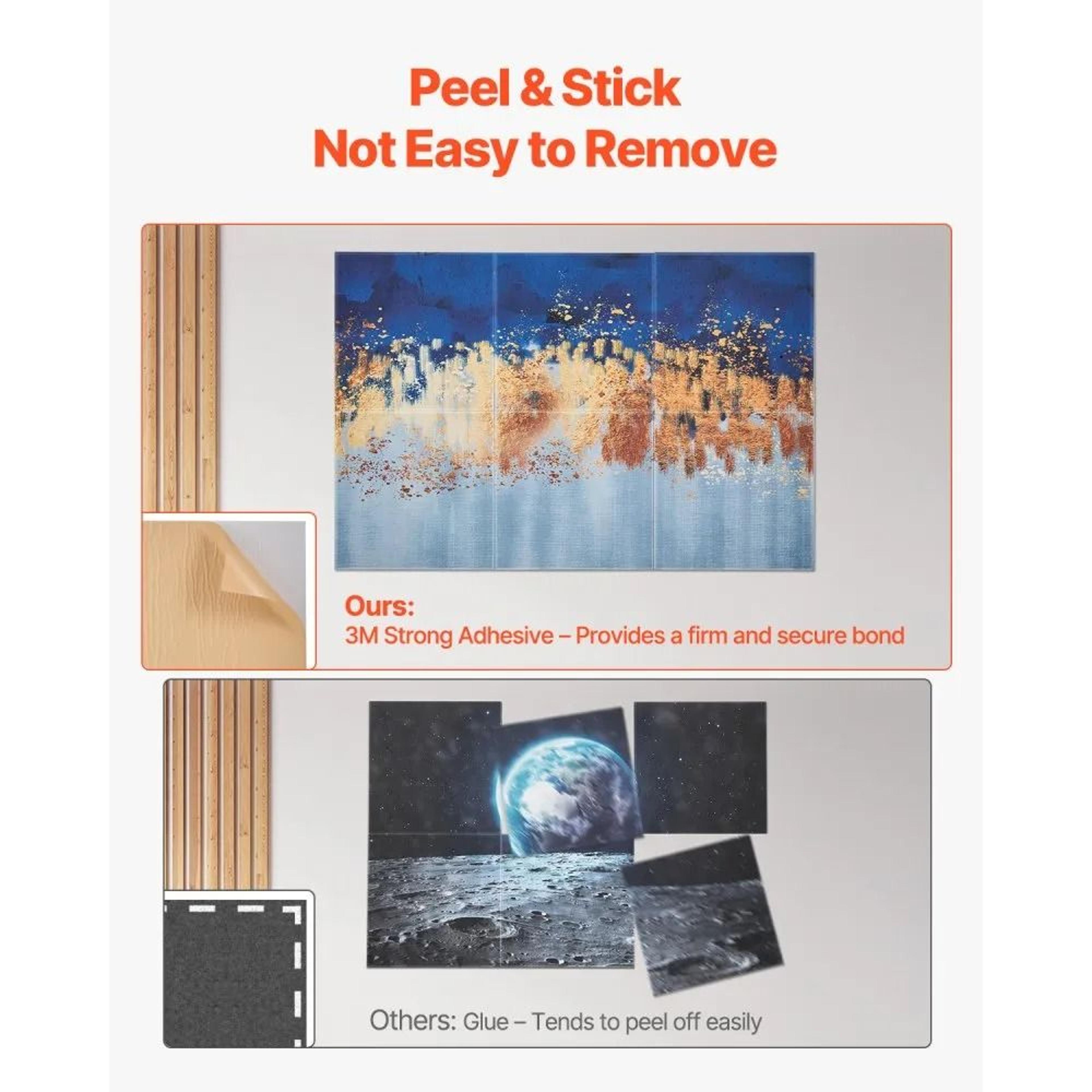 6Pack Decorative Acoustic Wall Panels With SelfAdhesive Sound Absorbing Design 2