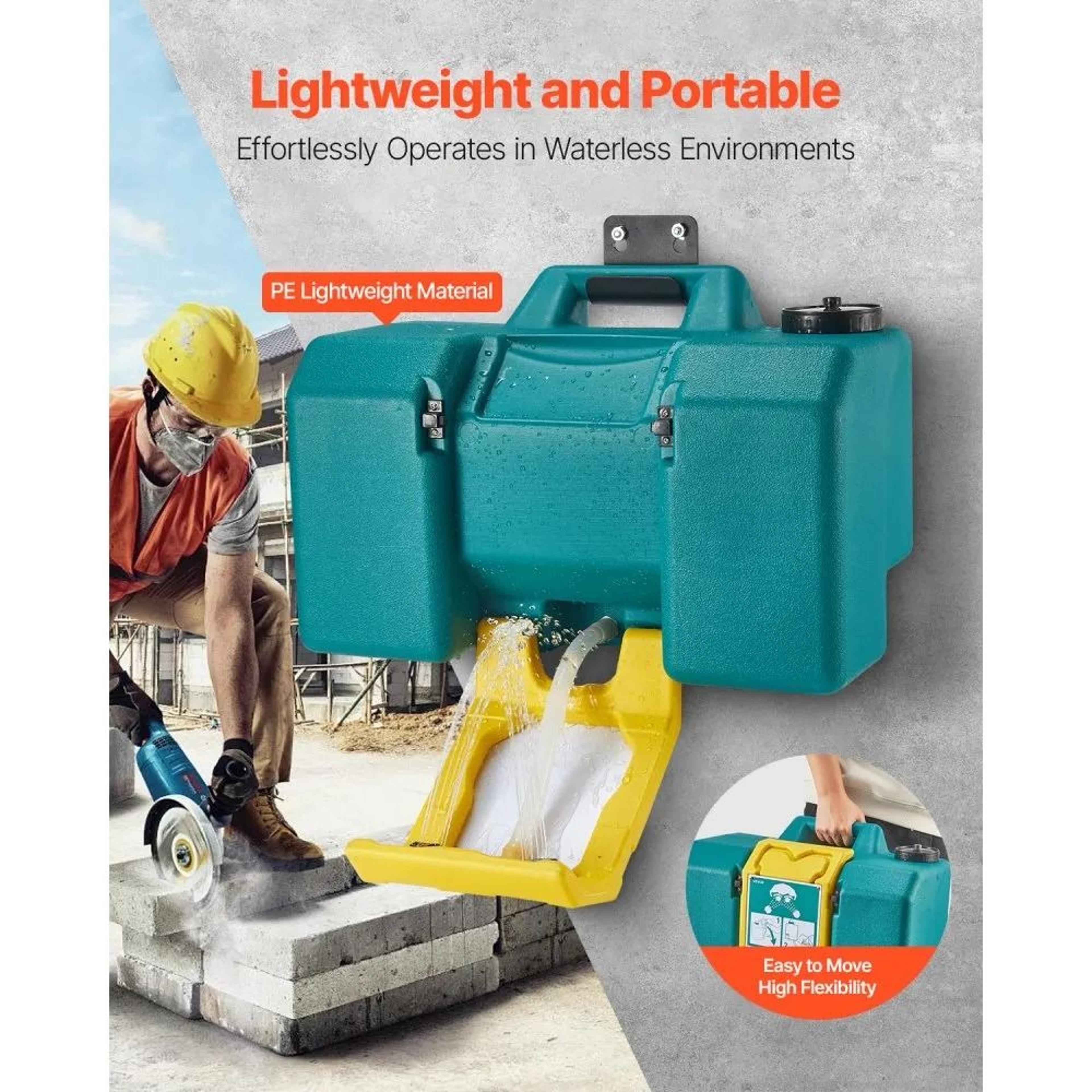 Portable Emergency Eye Wash Station 8 Gallon With Dual Spray Nozzles 5