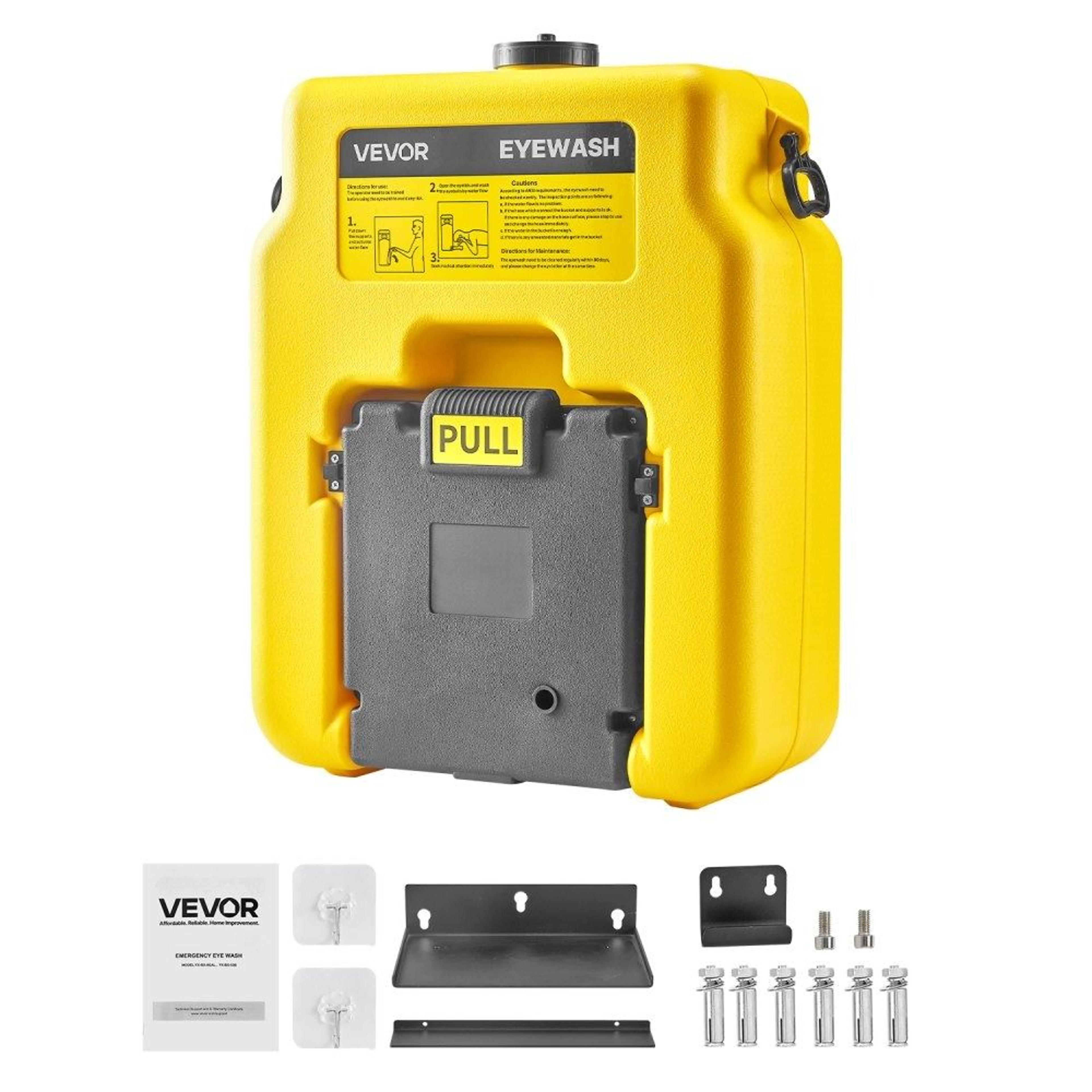 Portable Eye Wash Station 14 Gallon Emergency Eyewash Unit With Dual Spray Nozzles 7