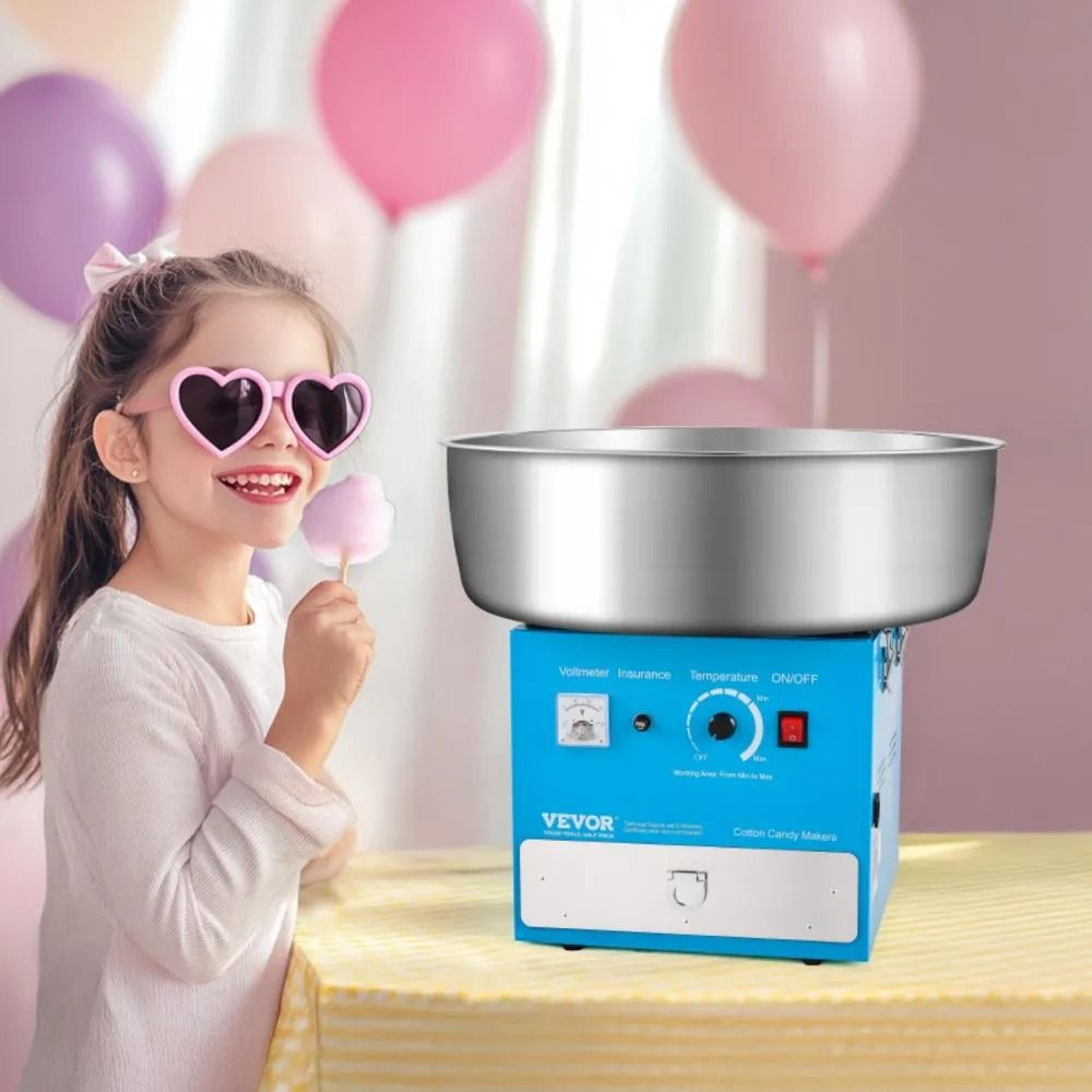 Electric Cotton Candy Machine 1000W With 205Inch Stainless Steel Bowl 6