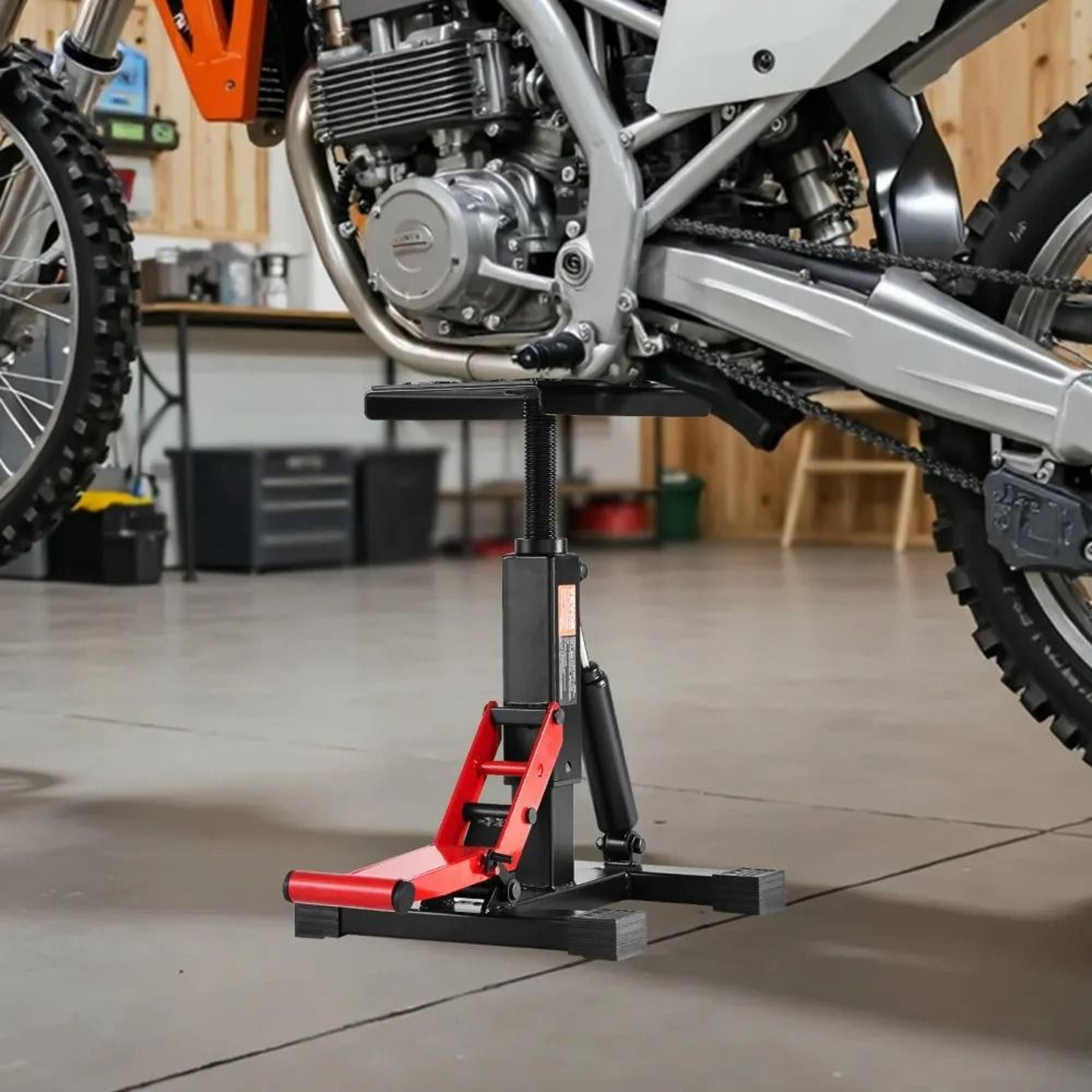 Hydraulic Dirt Bike Lift Stand With 1200LB Capacity And Adjustable Height 5