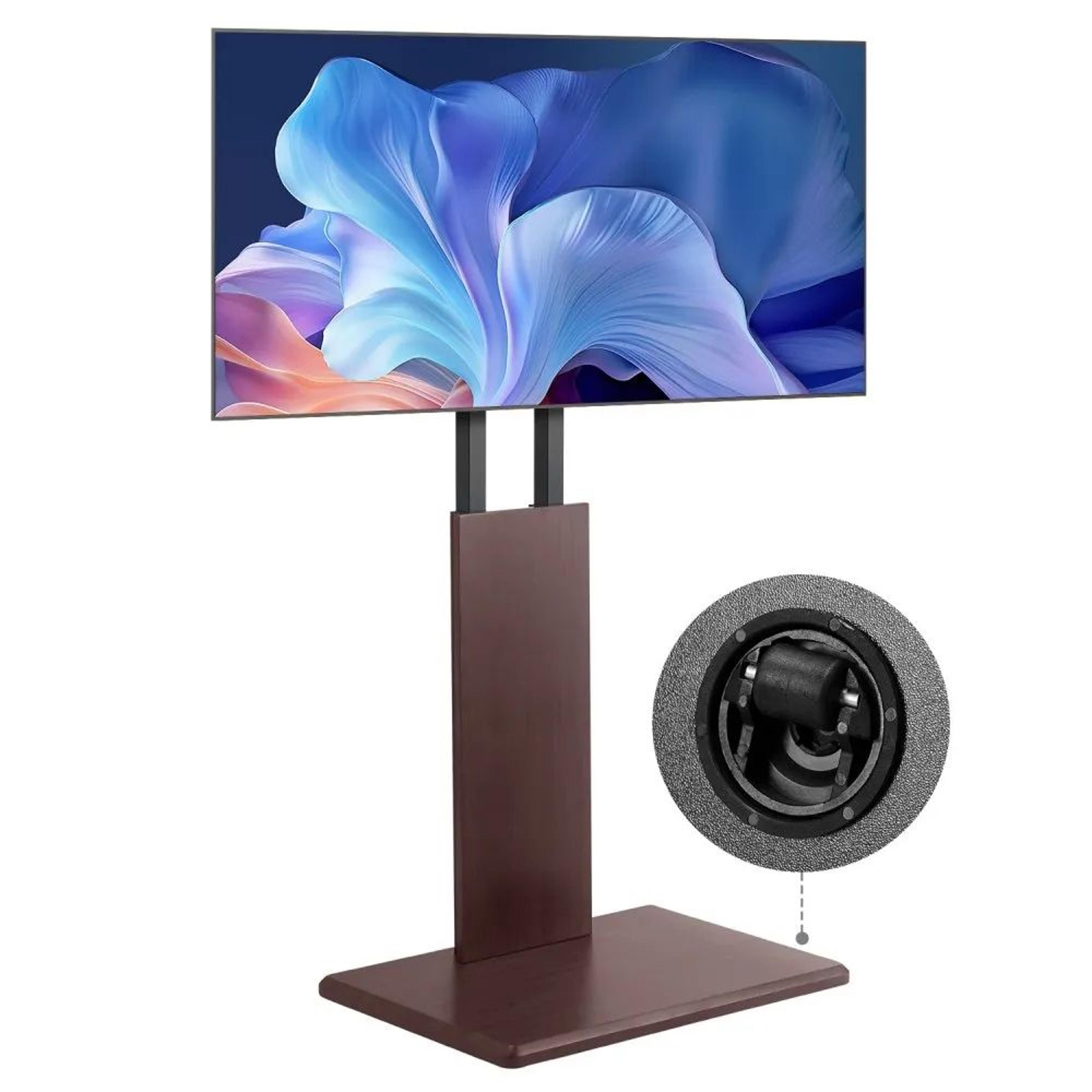 universal tabletop tv stand for 32–70 inch tvs with swivel and adjustable height