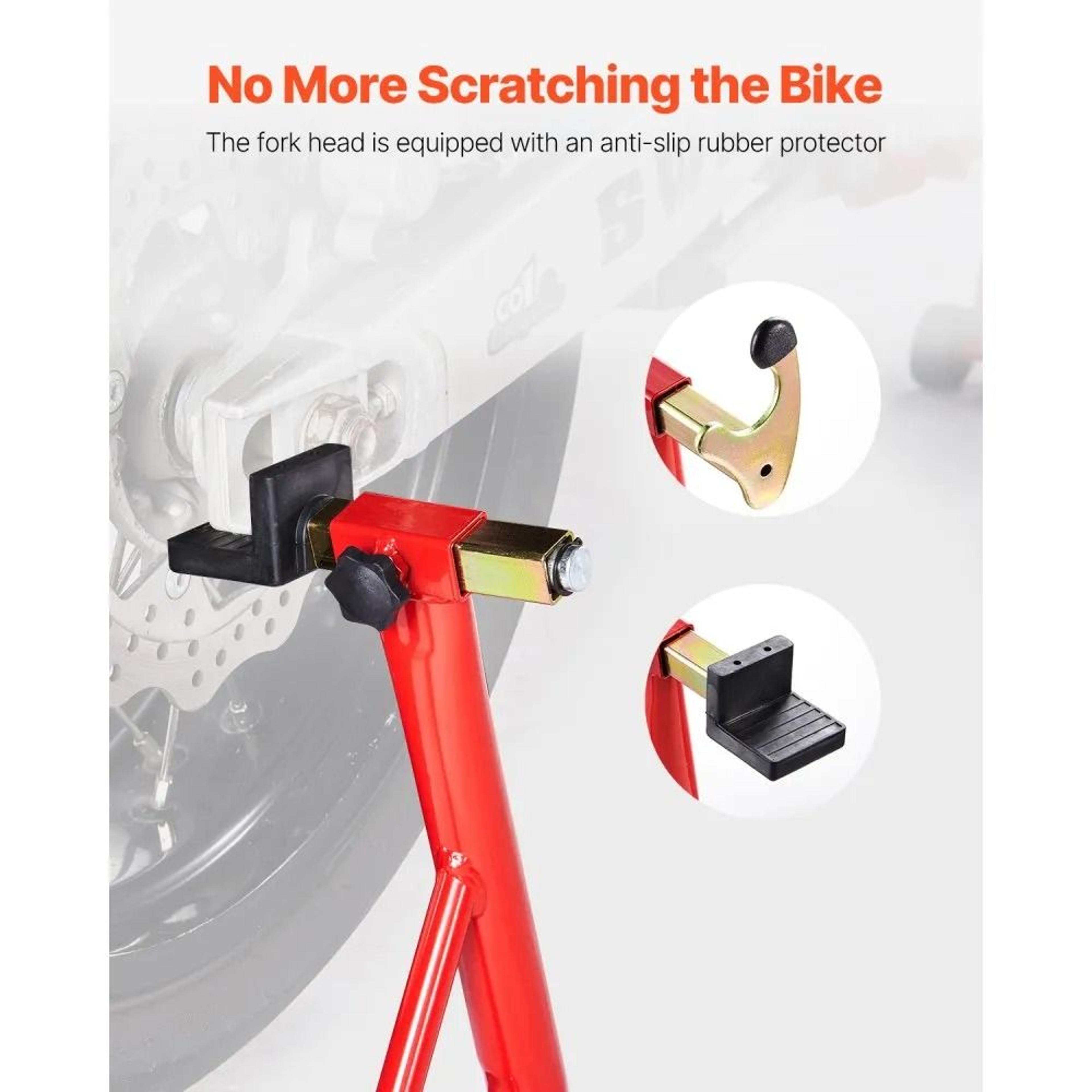 Motorcycle Rear Wheel Stand With 850 LBS Capacity And Adjustable U  L Forks 5