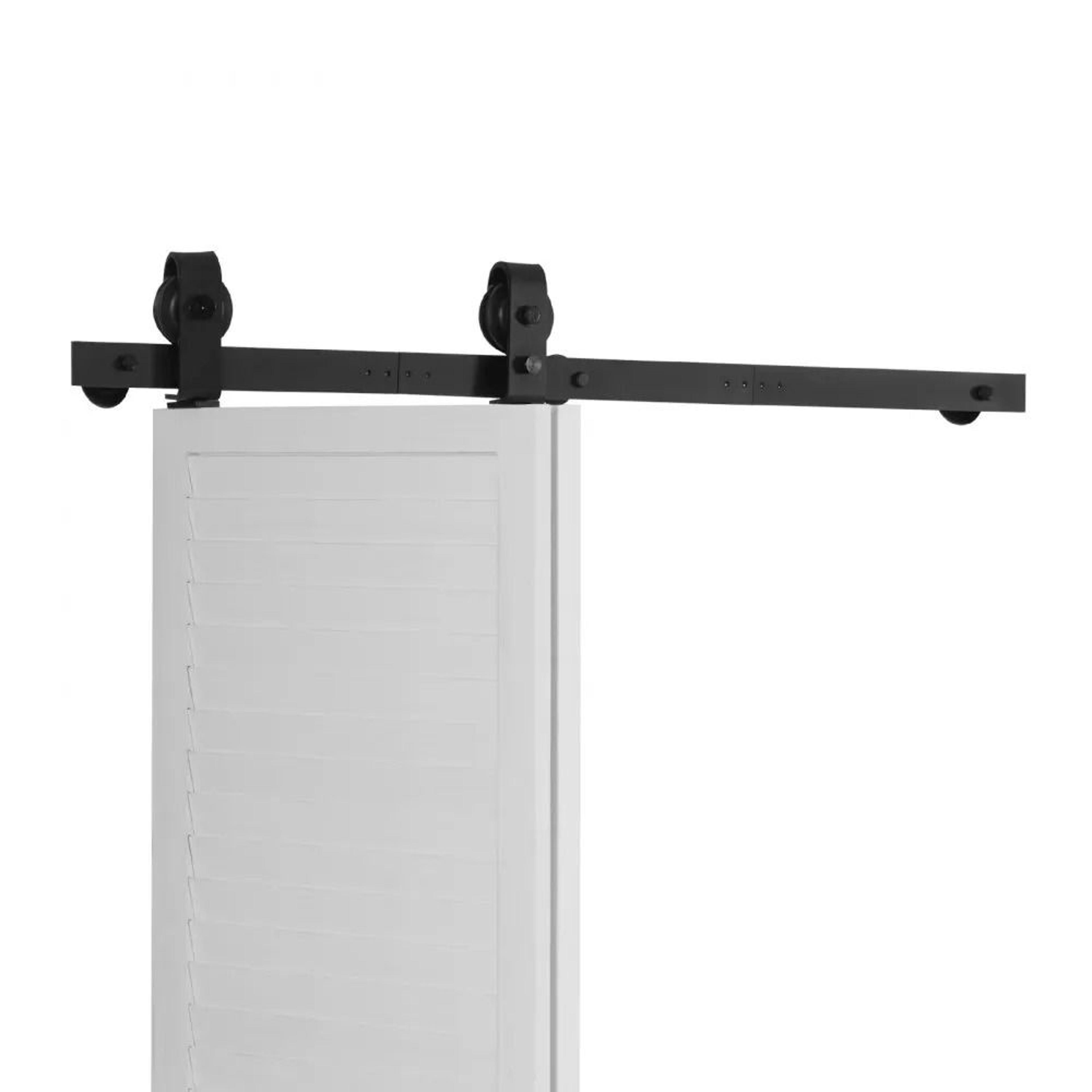 BiFolding Barn Door Hardware Kit With 40Inch HeavyDuty Sliding Track 7