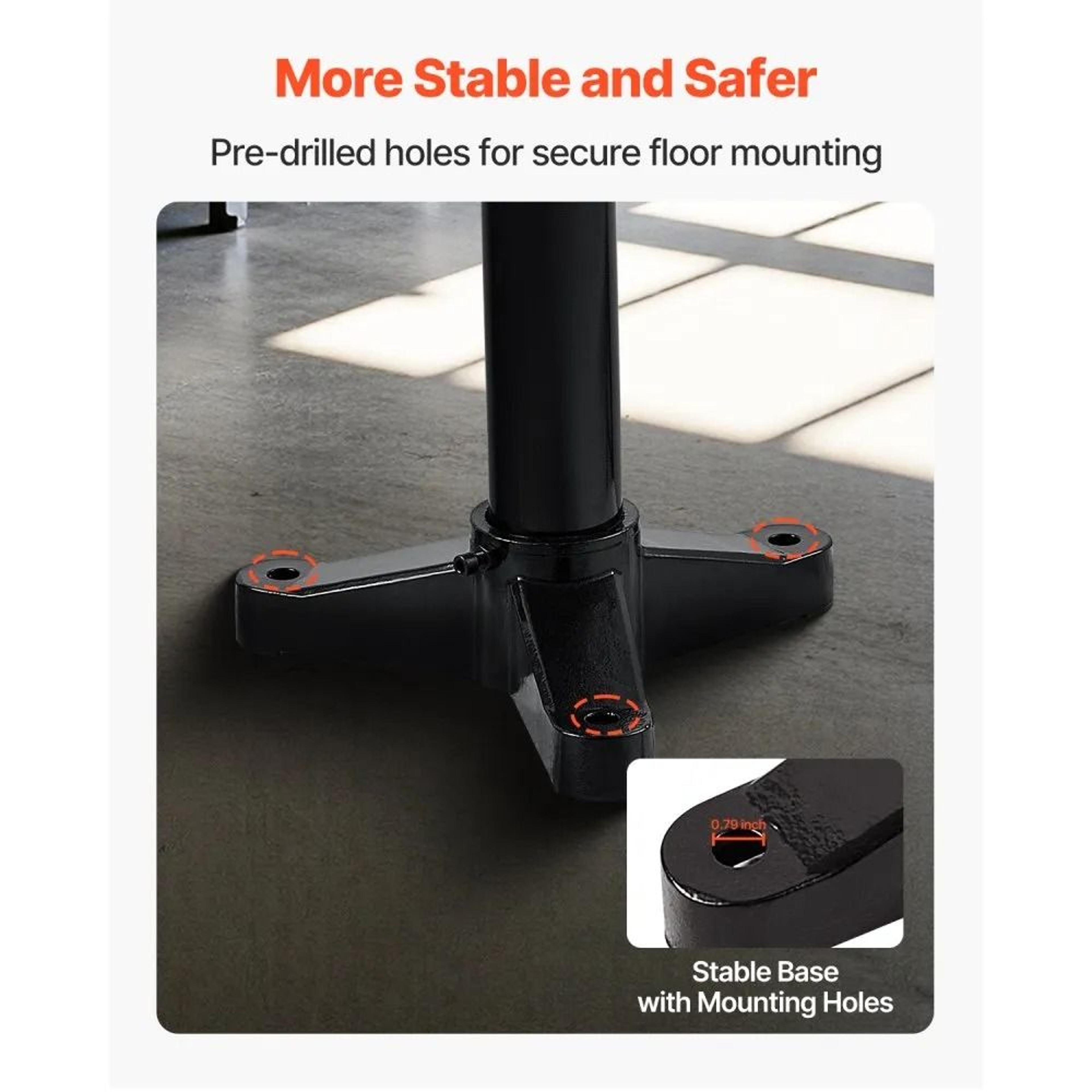HeavyDuty Bench Grinder Stand With Cast Iron Base And 106Inch Mounting Plate 4