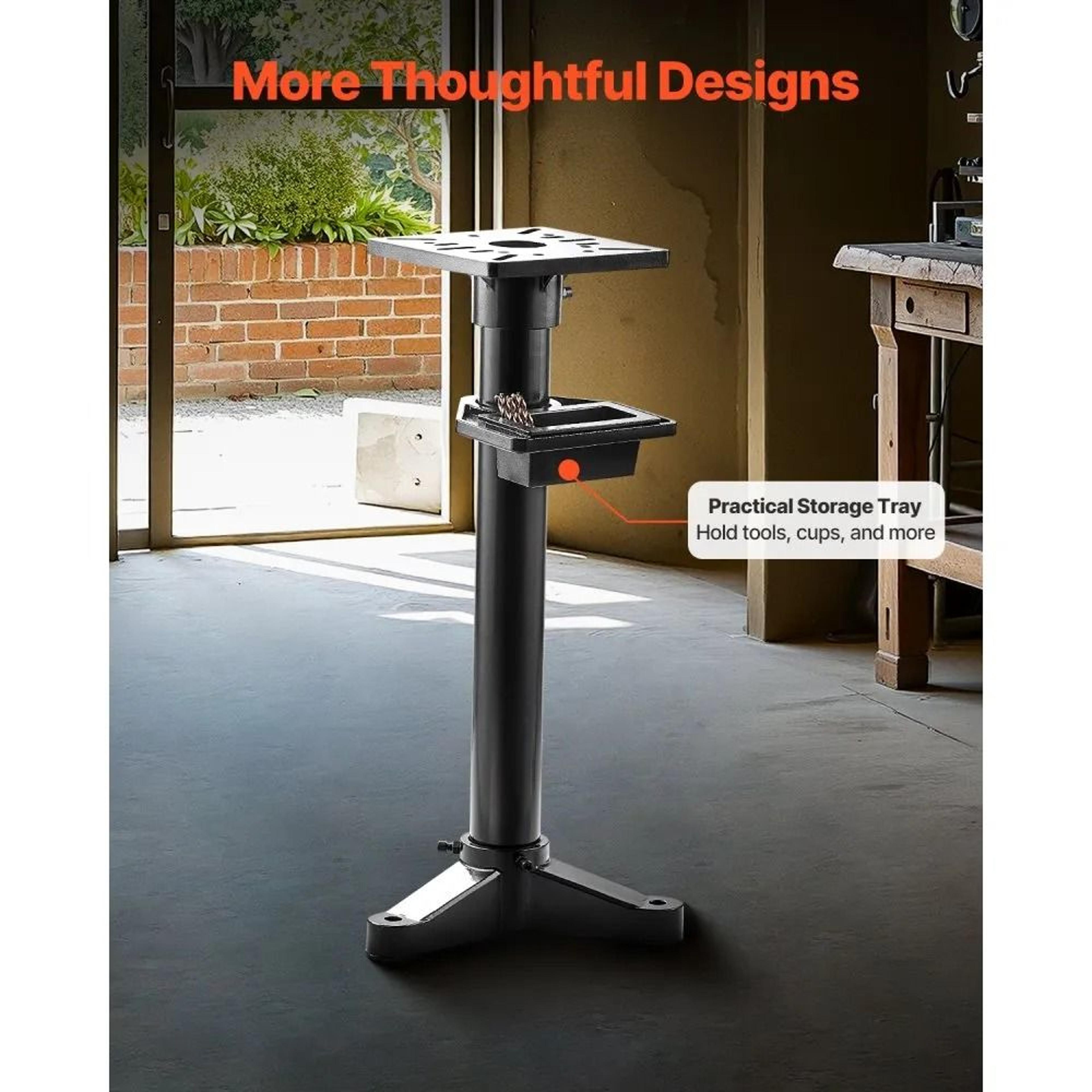 HeavyDuty Bench Grinder Stand With Cast Iron Base And 106Inch Mounting Plate 2
