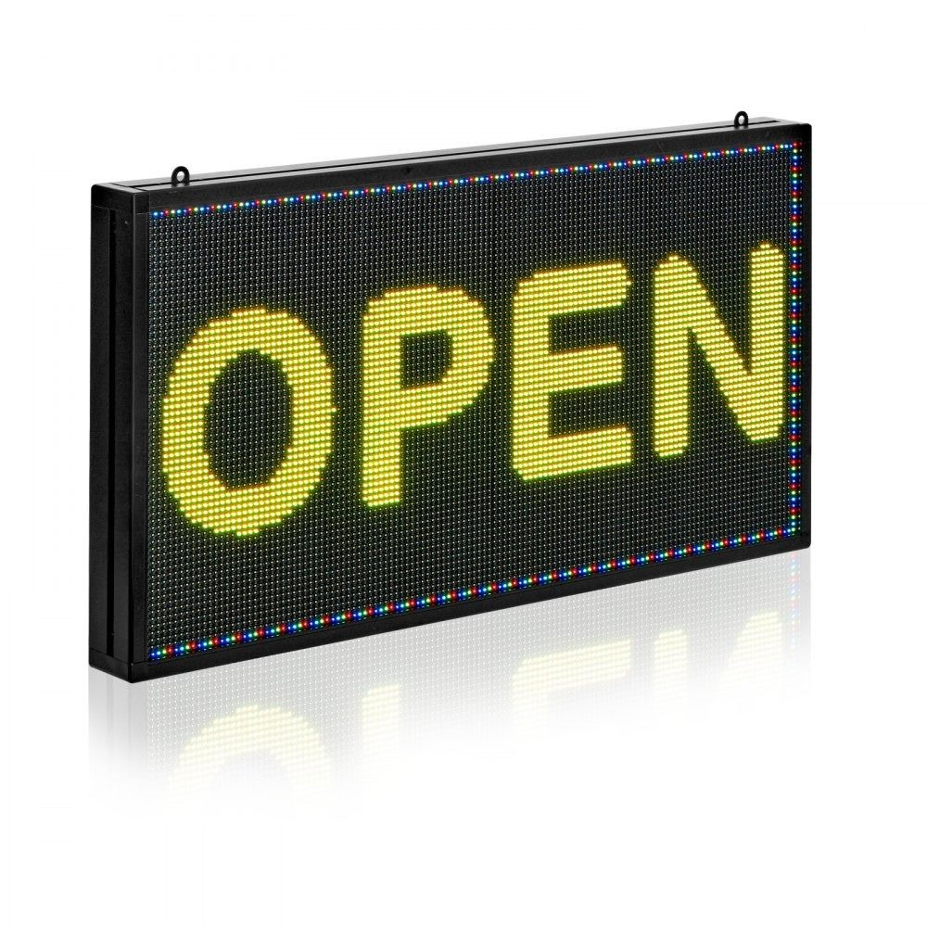 programmable led sign with bluetooth app control and full-color scrolling display