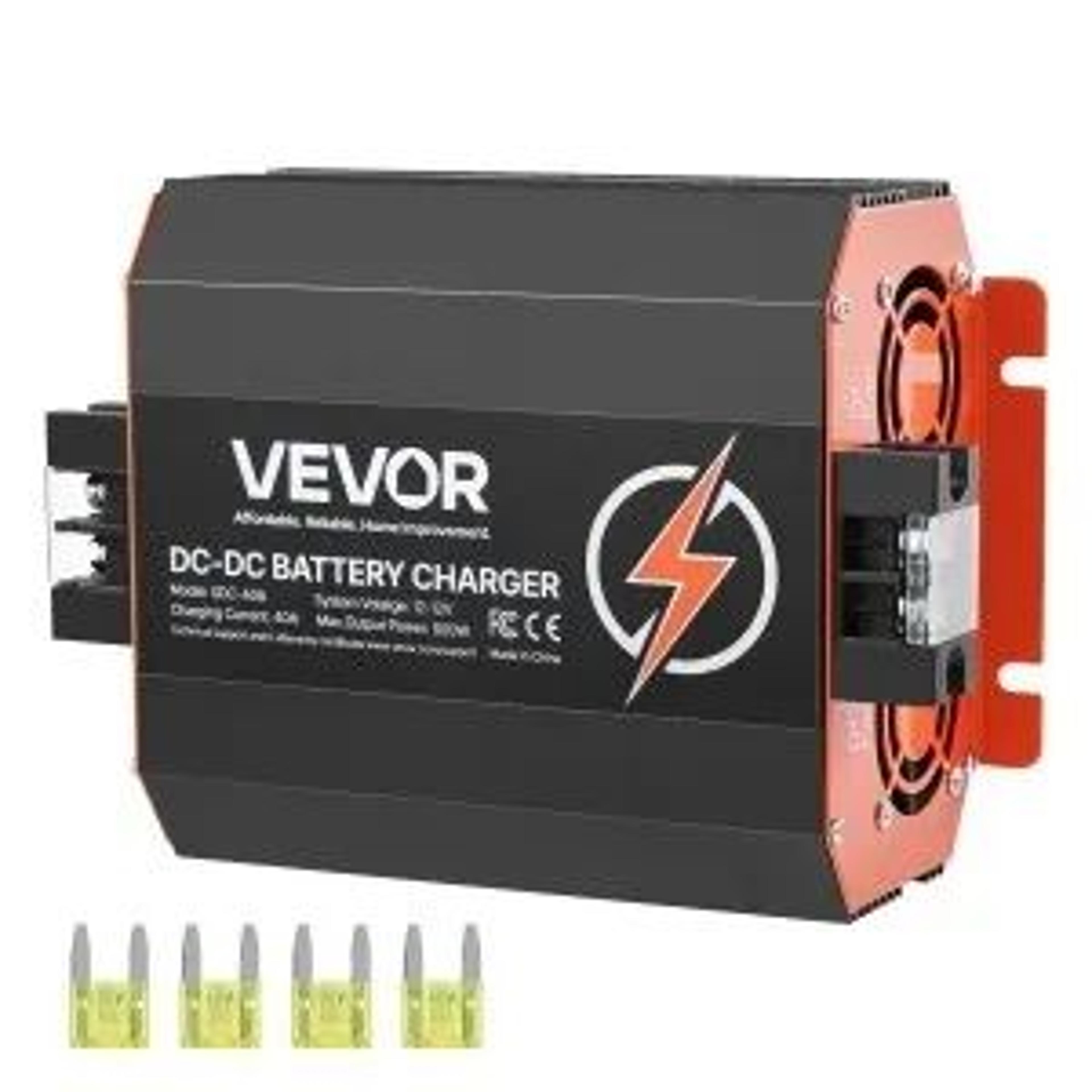 12v 40a dc to dc battery charger with 500w power and smart multi-stage charging
