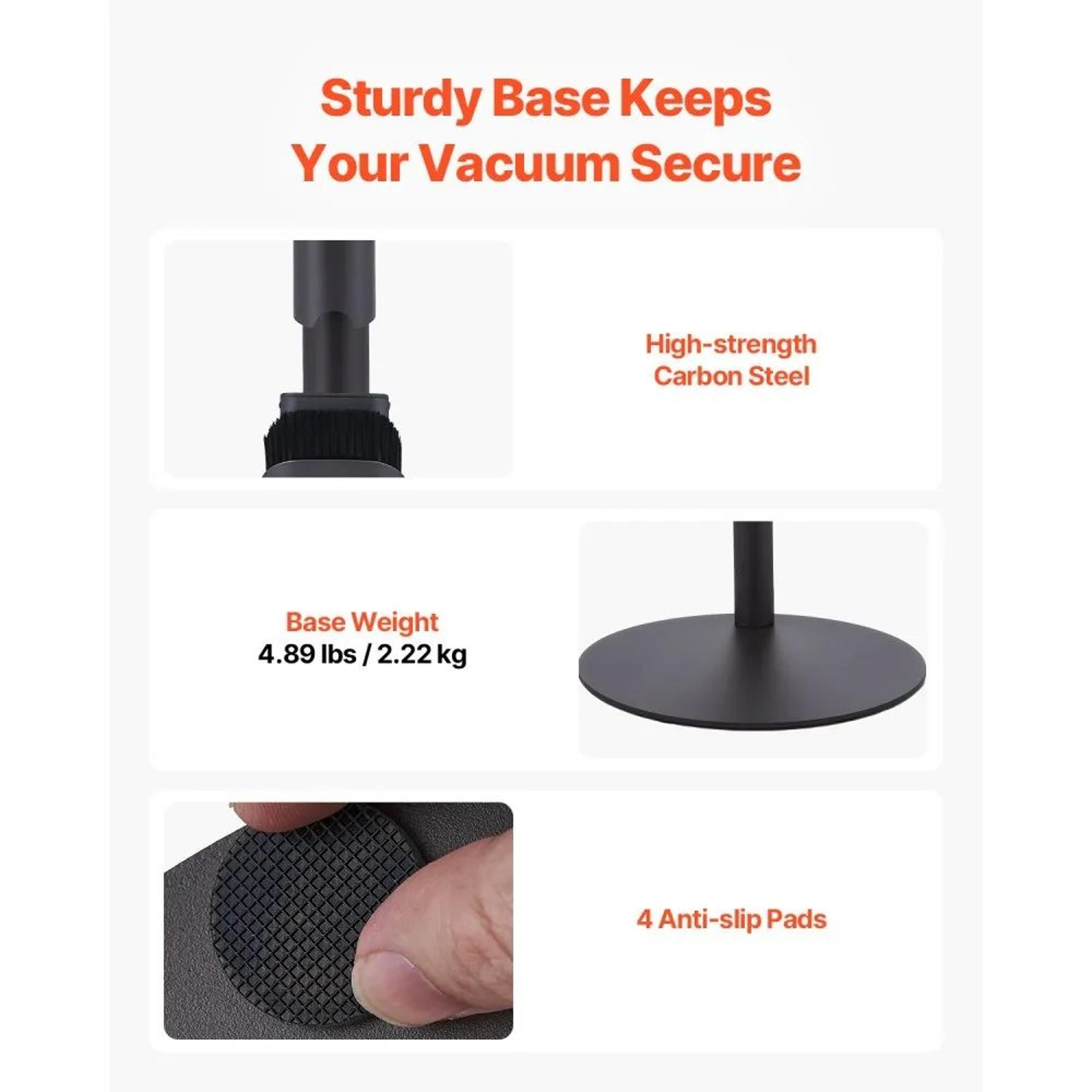 Vacuum Stand Holder Compatible With Dyson V7 V8 V10 V11 V12 V15 With Accessory Storage 4
