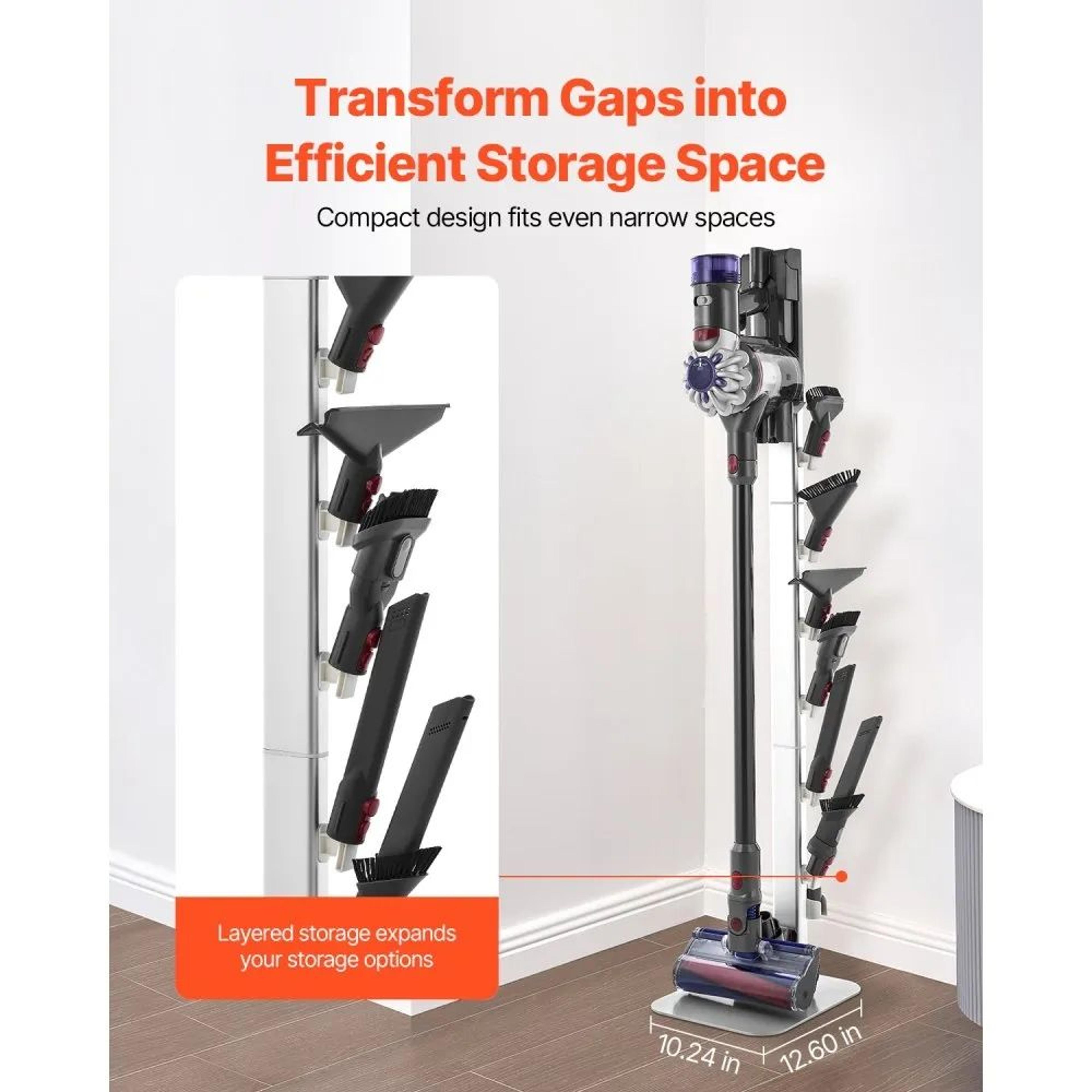 Vacuum Stand For Dyson G5 V15 V12 V11 V10 V8 V7 V6 With 6 Accessory Hooks 1