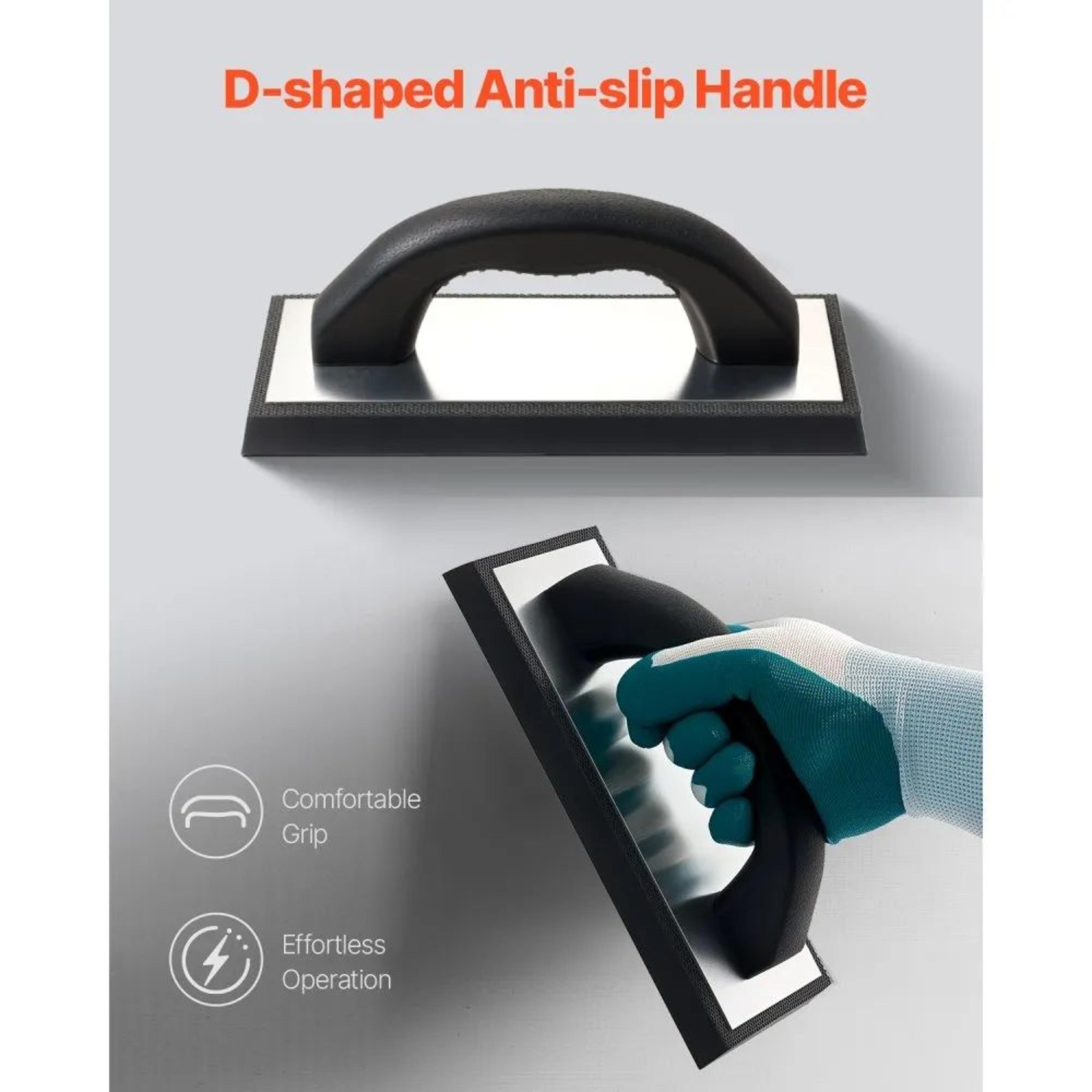 Professional Rubber Grout Float With AntiSlip Handle And Aluminum Backplate 1