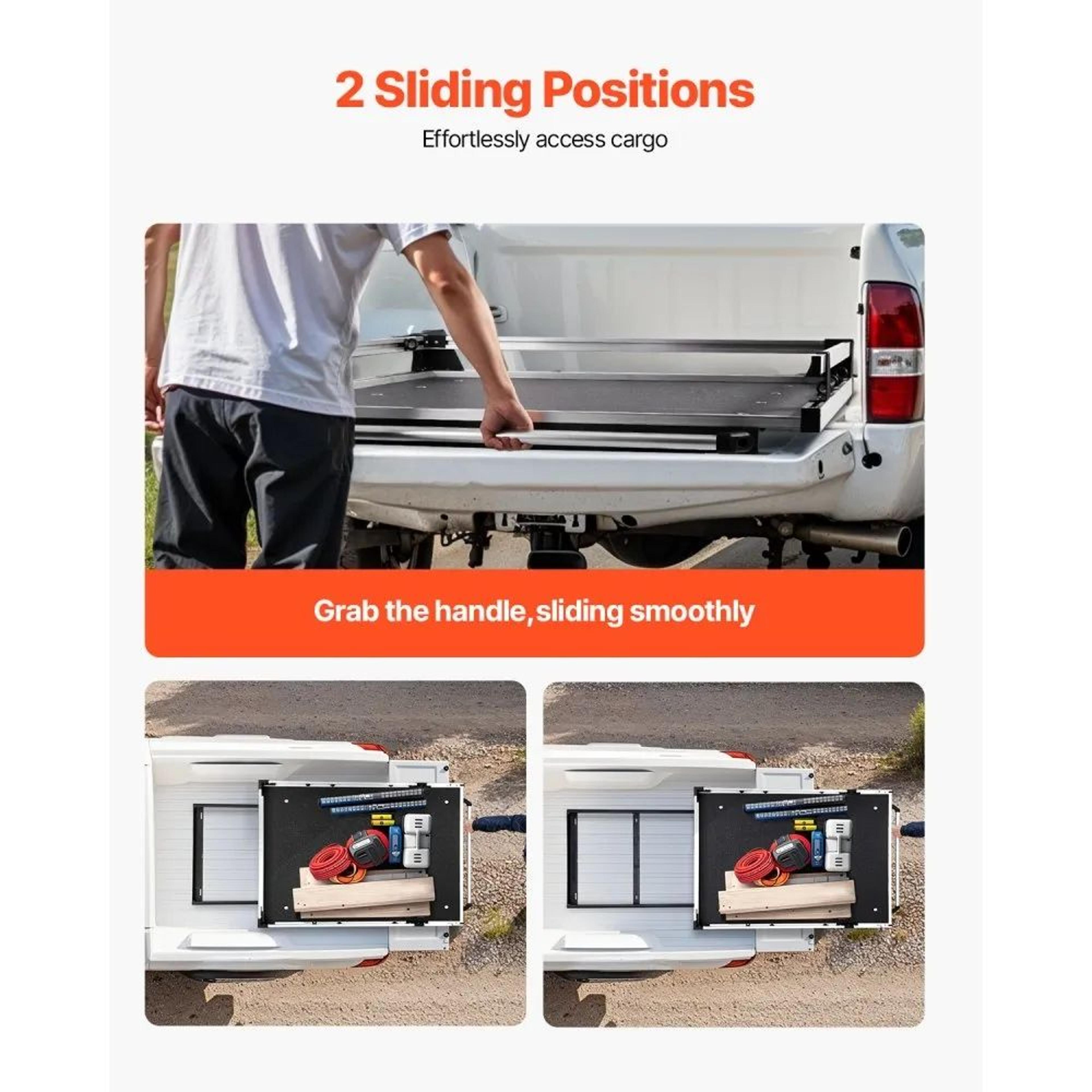 Sliding Truck Bed Organizer With 1000 LB Capacity And 78 X 48Inch PullOut Tray 4