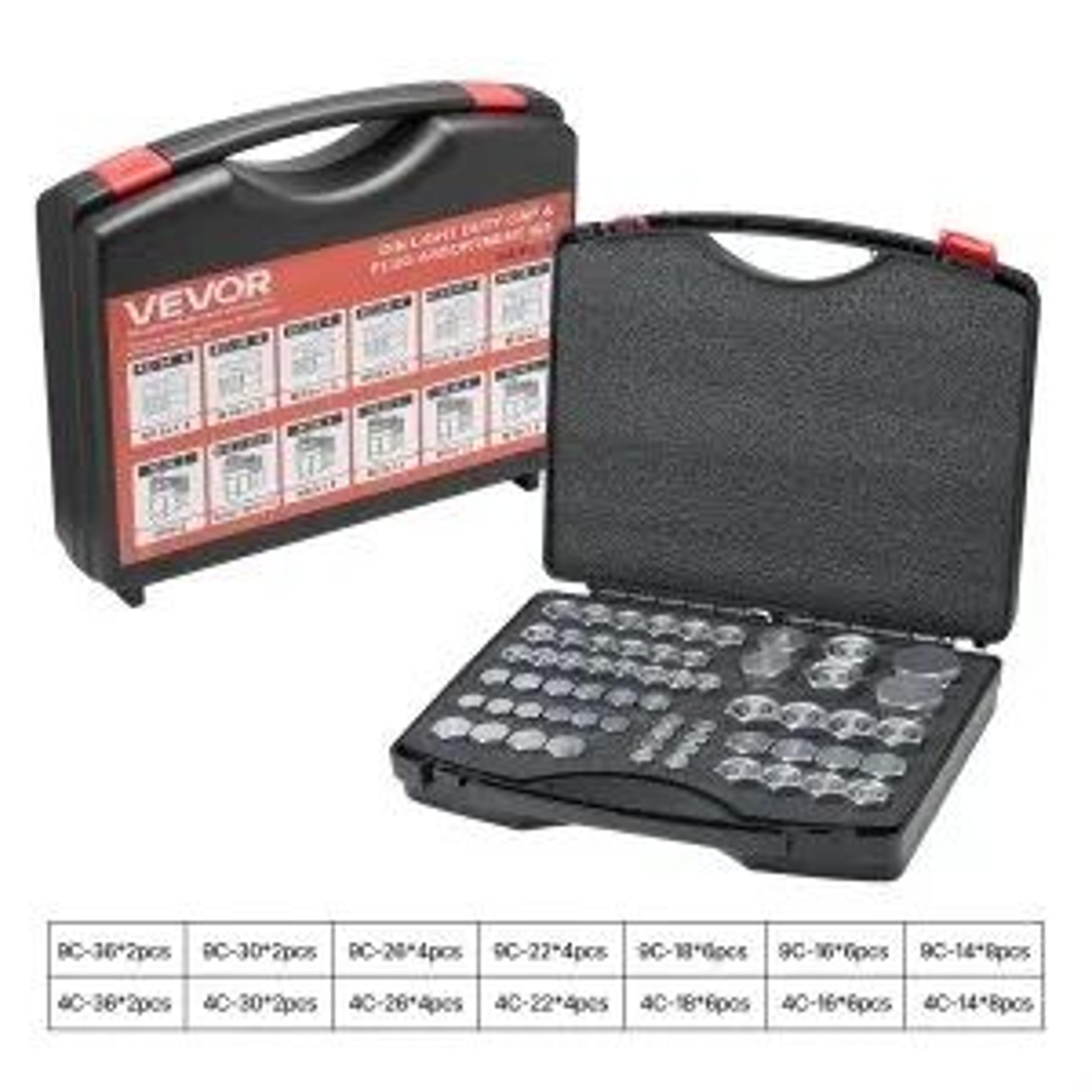 64-piece din hydraulic fittings cap and plug kit with precision threading