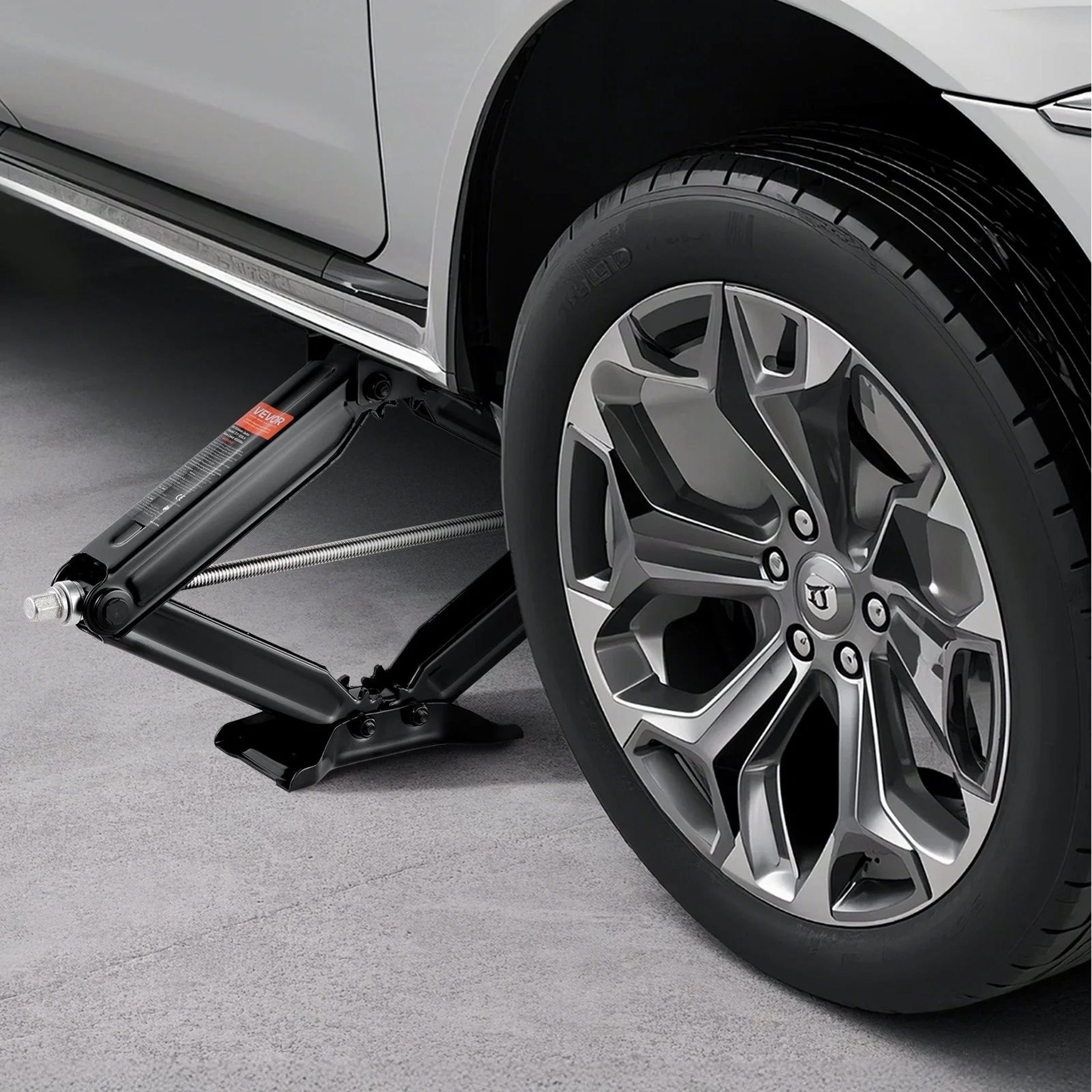 6500 Lb RV Scissor Stabilizer Jacks With Adjustable Height And Crank Handle Set Of 2 6