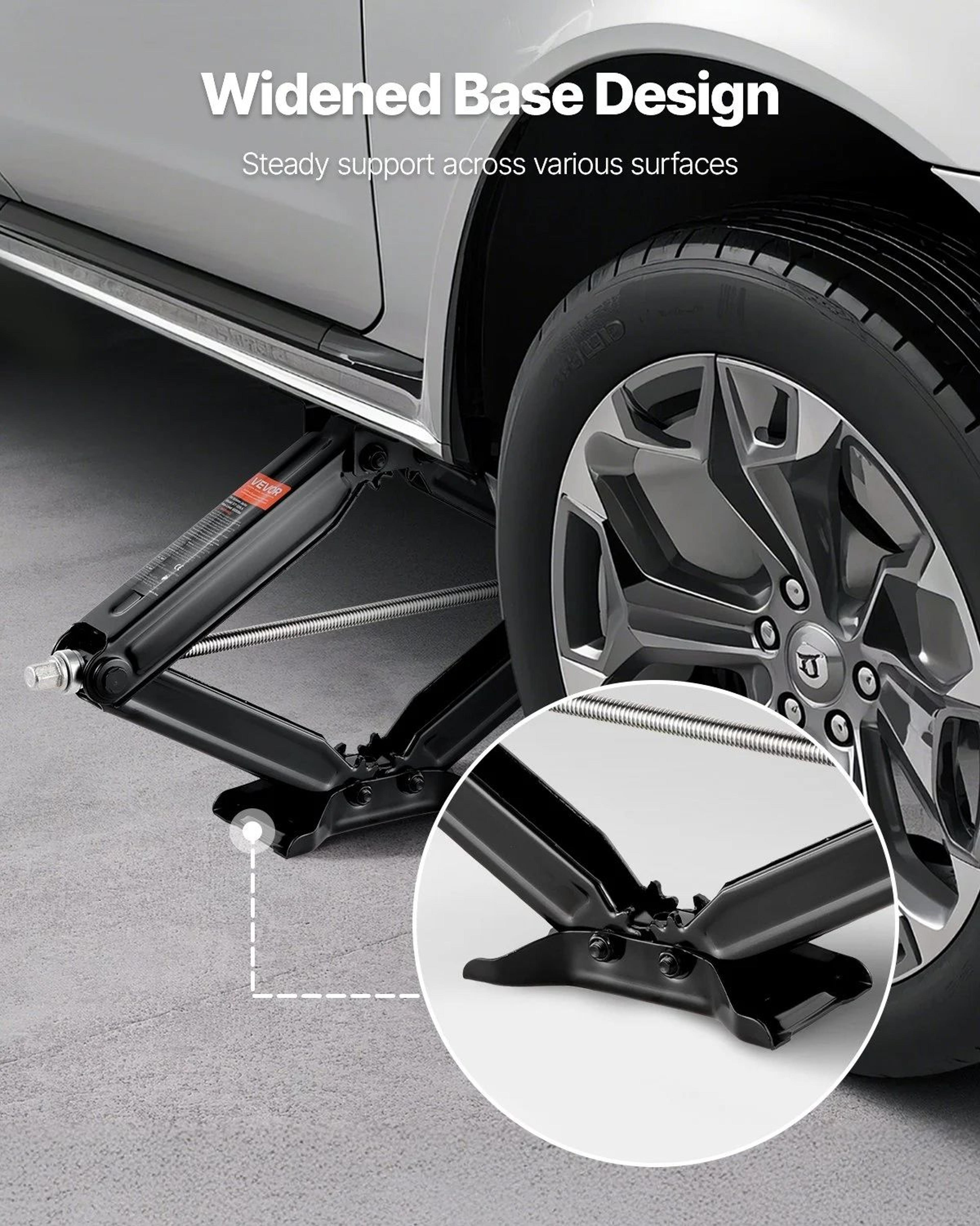 6500 Lb RV Scissor Stabilizer Jacks With Adjustable Height And Crank Handle Set Of 2 3