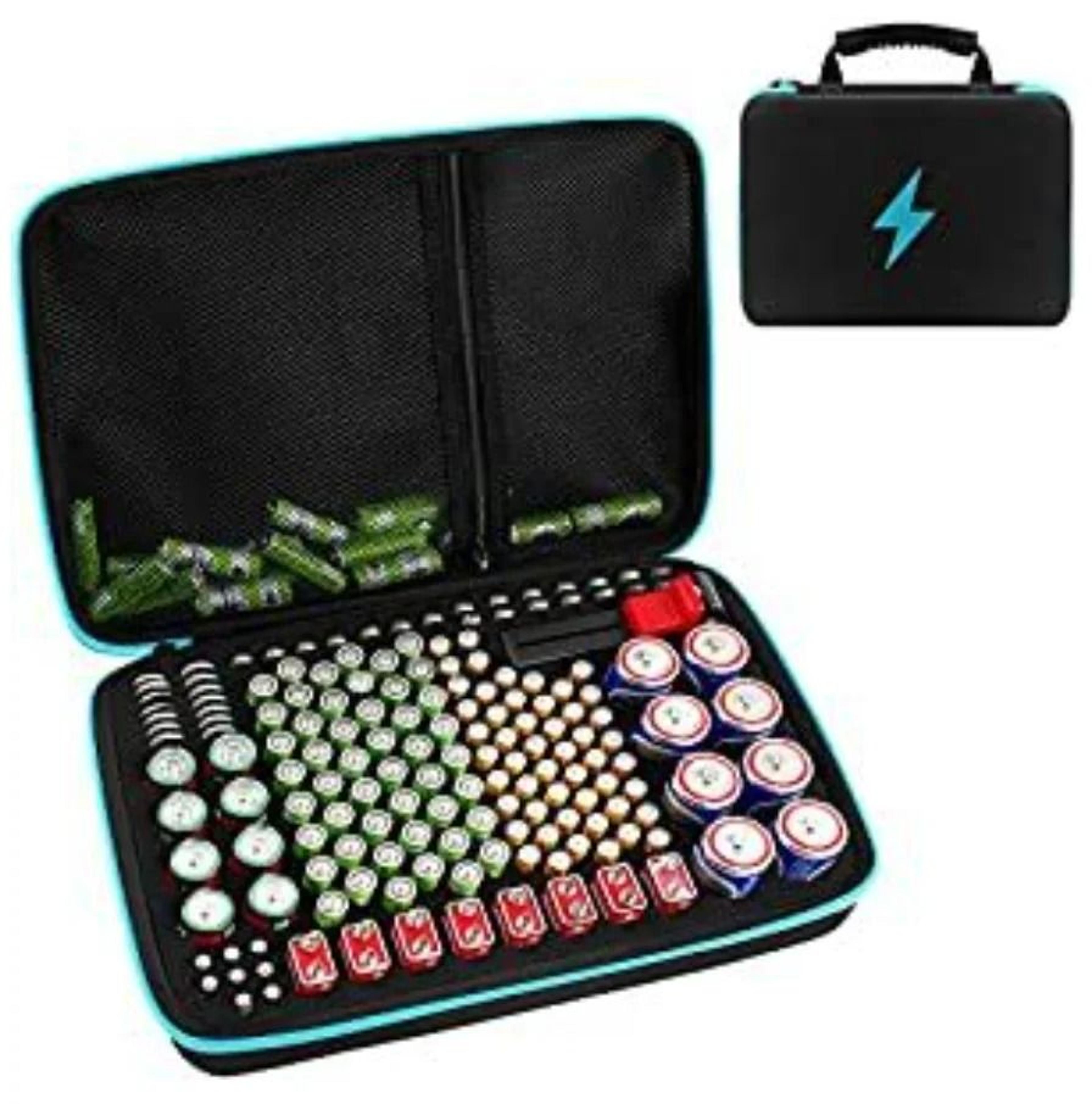 Battery Organizer Storage Case With Tester 8