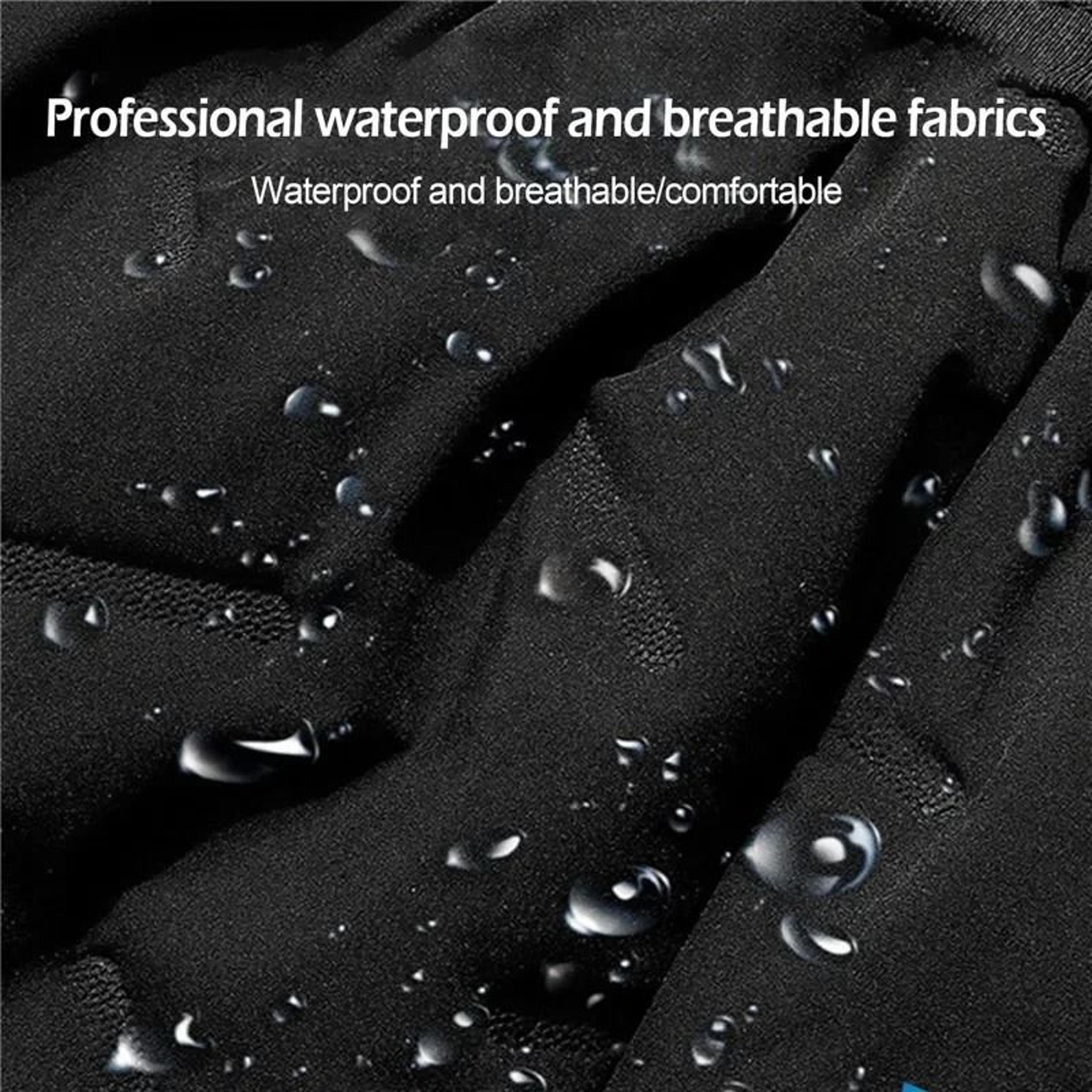 Men Thermal Fleece Sweatpants Lambswool Lined Windproof Warm Outdoor Pants 4