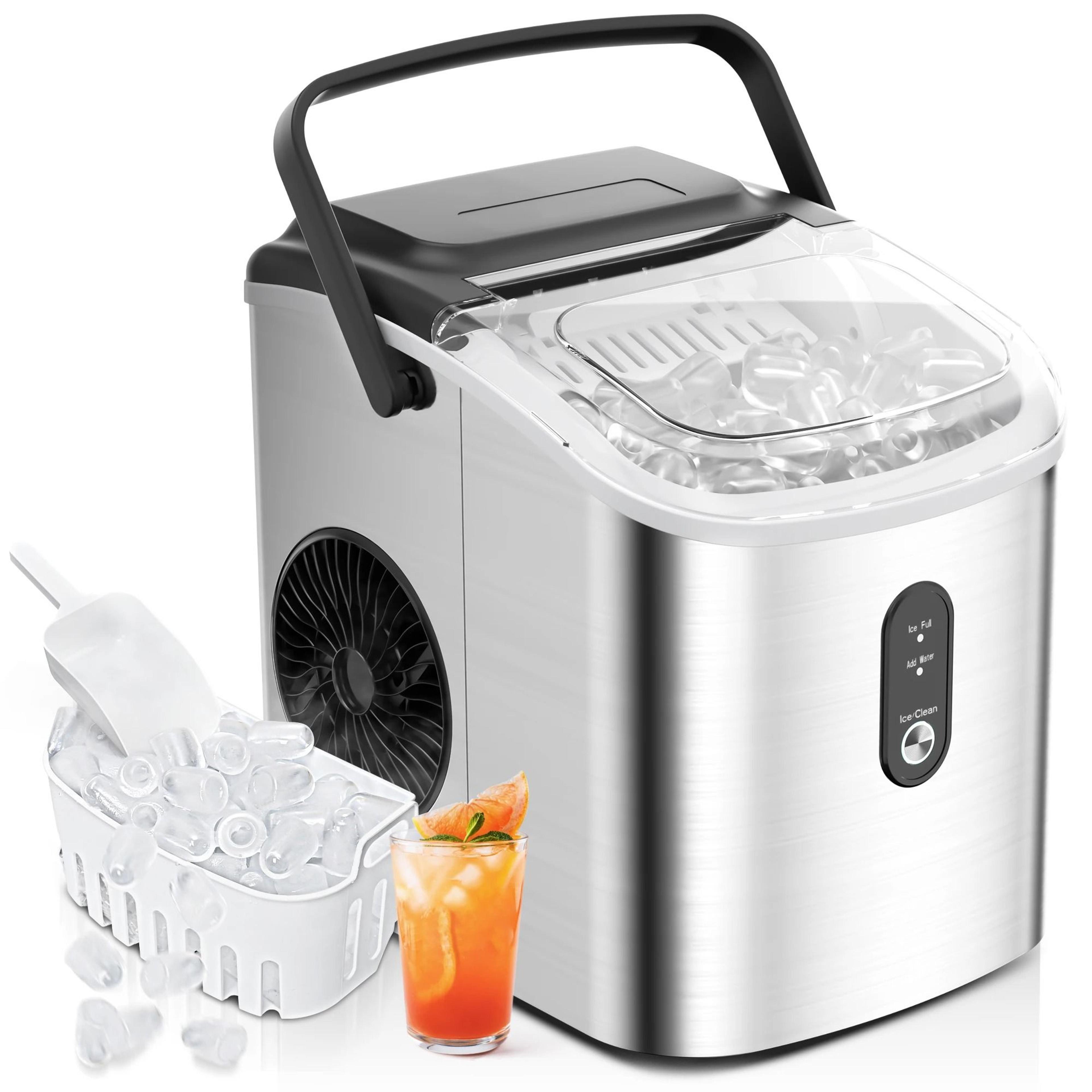 premium compact ice maker with fast cycle & auto clean portable countertop ice machine