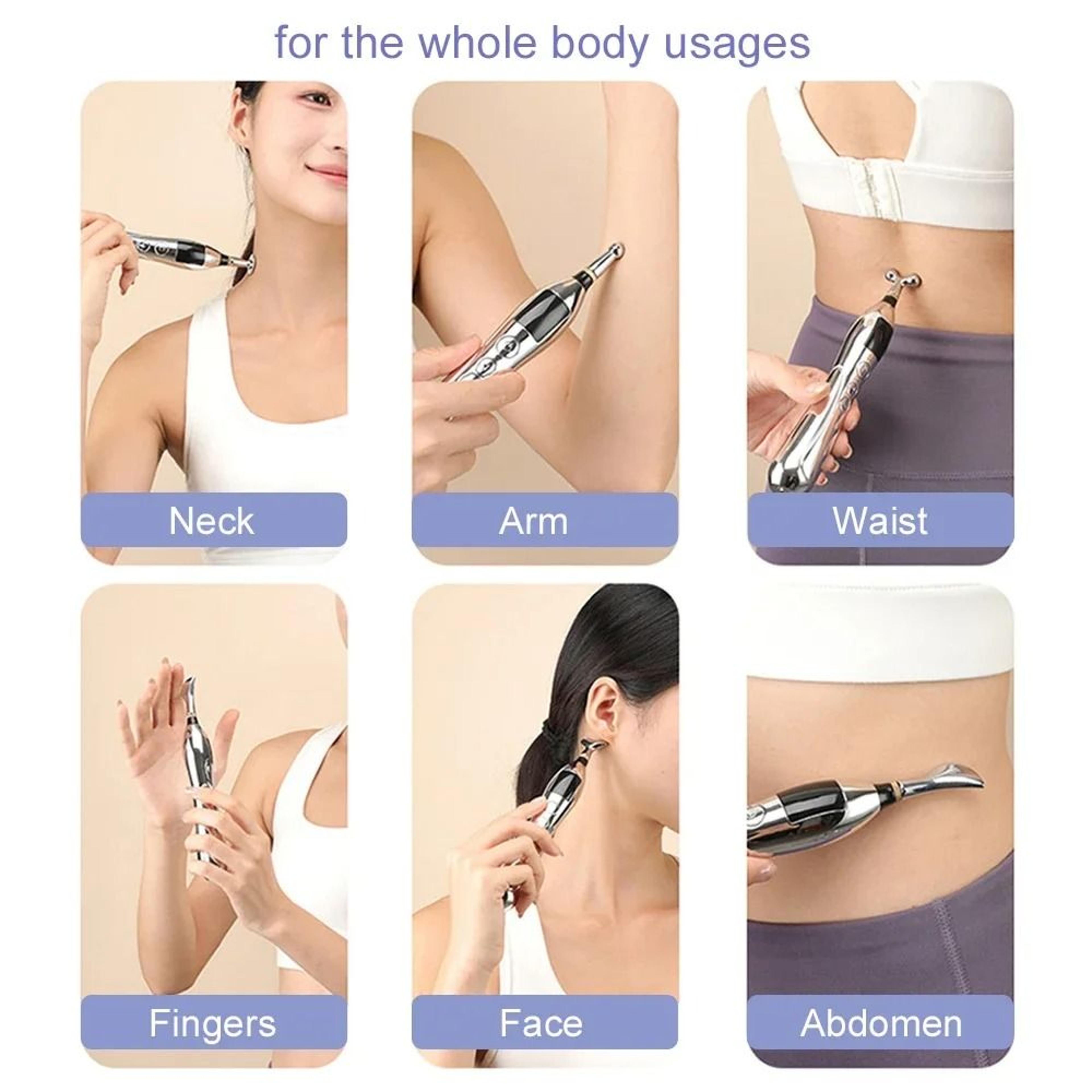 Rechargeable Acupuncture Pen Massager With TENS Therapy For Pain Relief And Muscle Stimulation 5