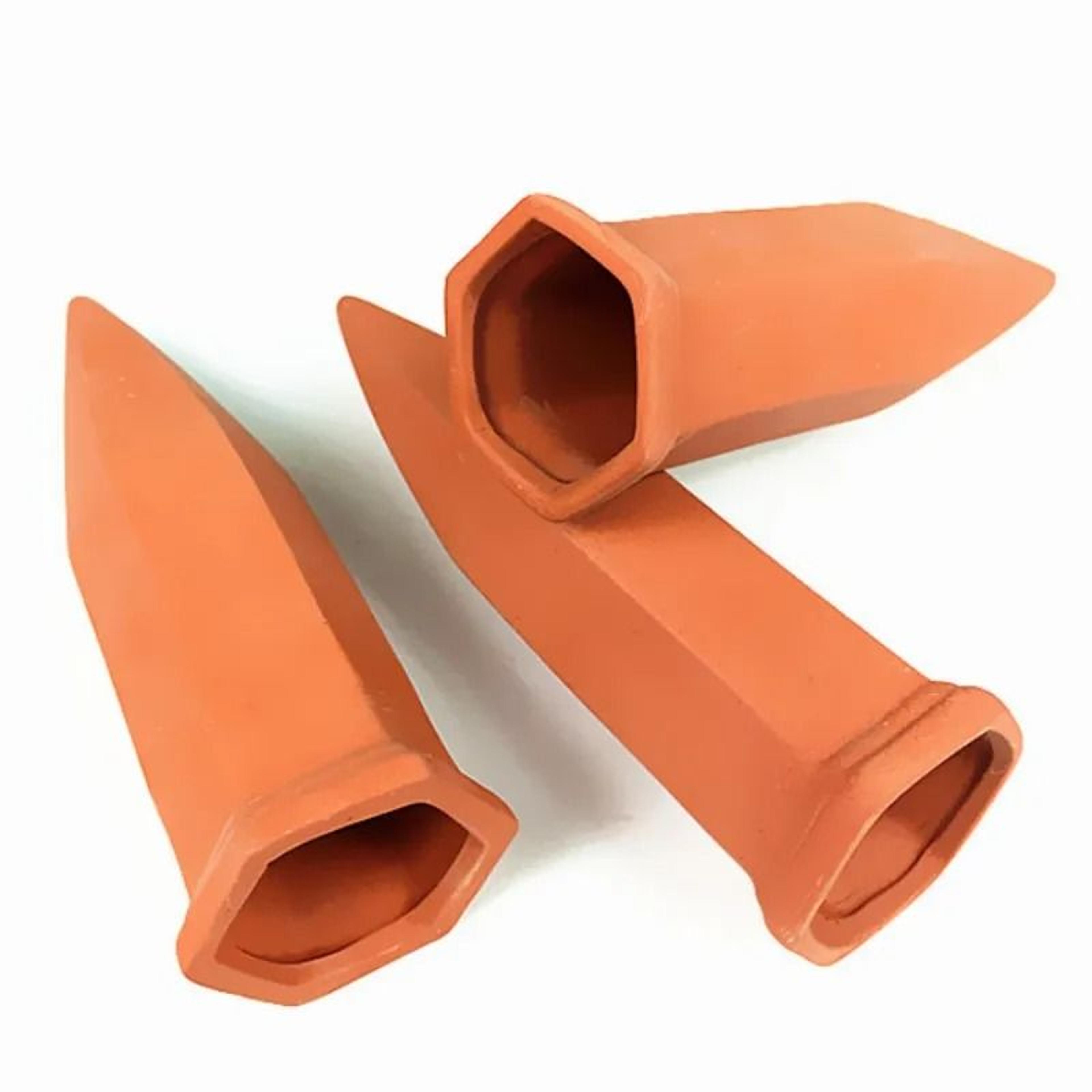 6 Pack Natural Terracotta Self Watering Spikes For Indoor And Outdoor Plants 6