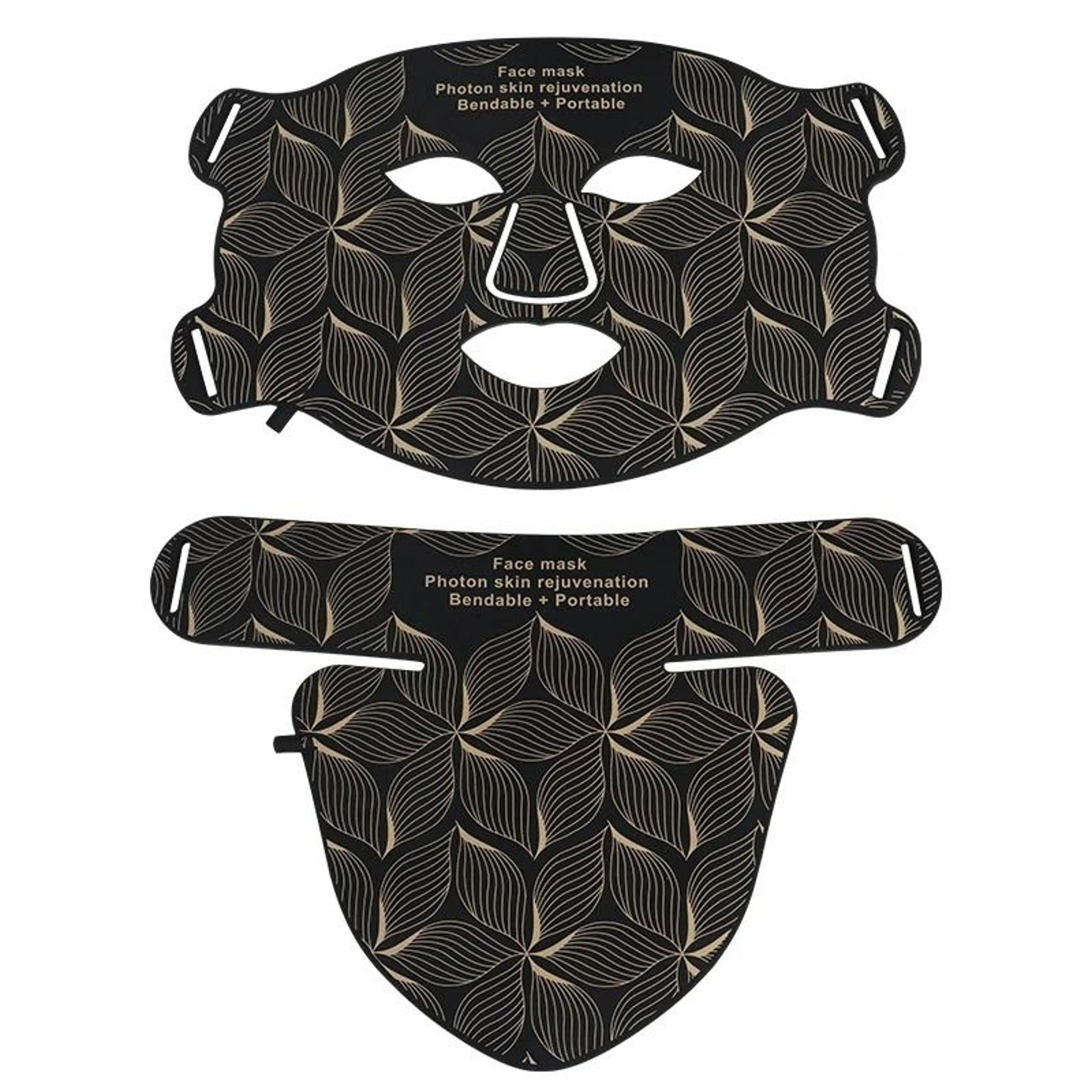 Eight Color LED Facial And Neck Mask With Light Therapy For Skin Firming Whitening And Oil Control 8