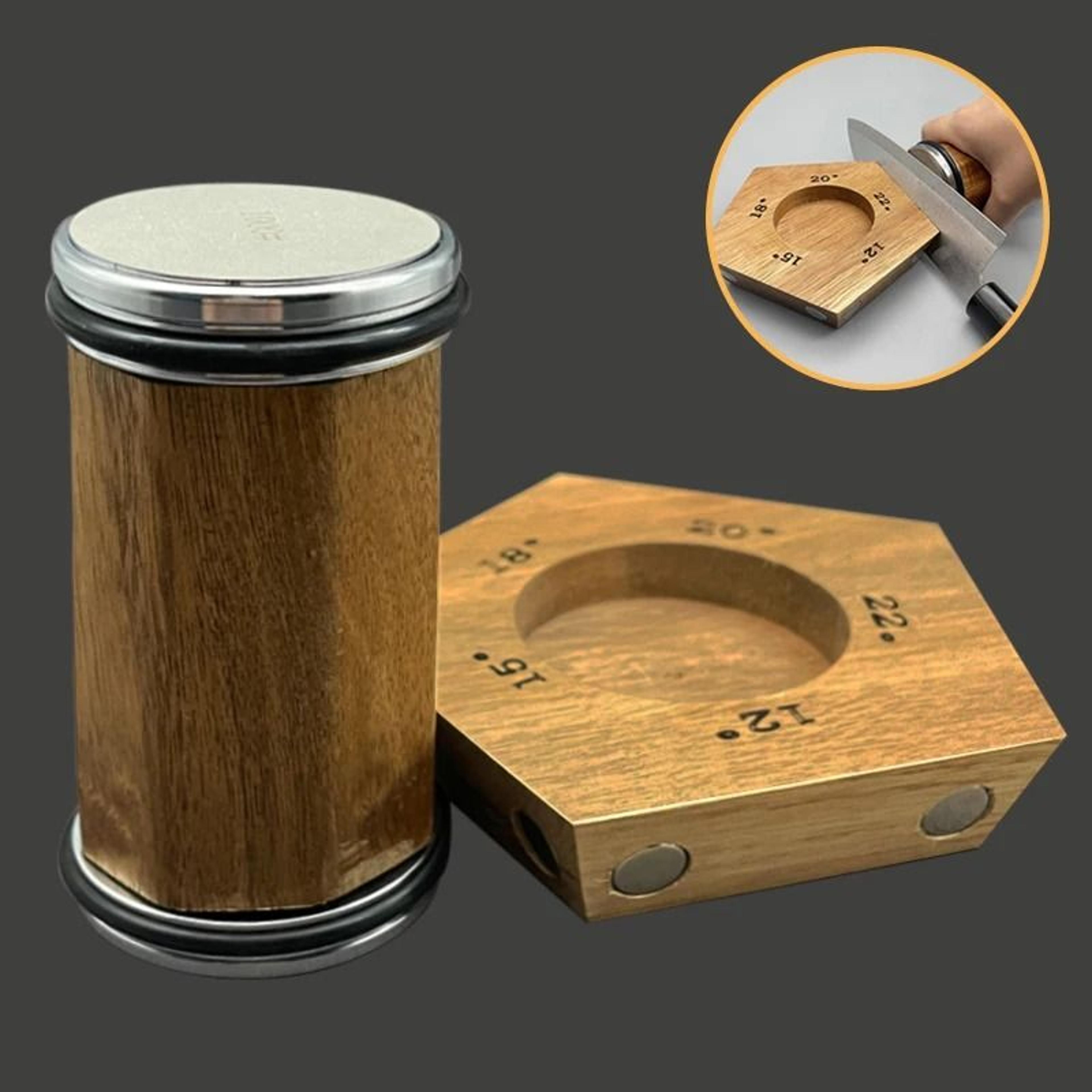 premium rolling knife sharpening system with adjustable angles