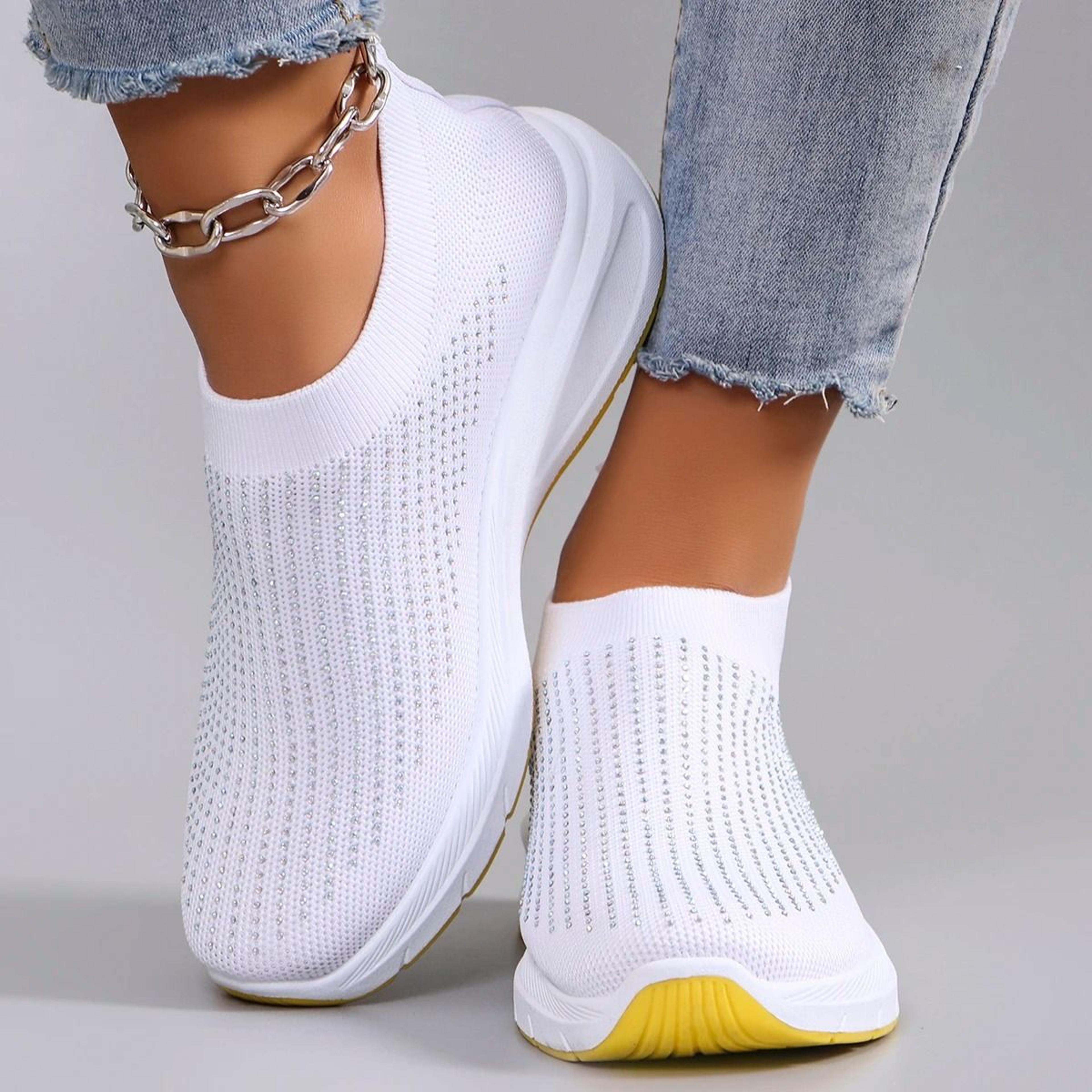 lightweight breathable non slip flat sports shoes for women