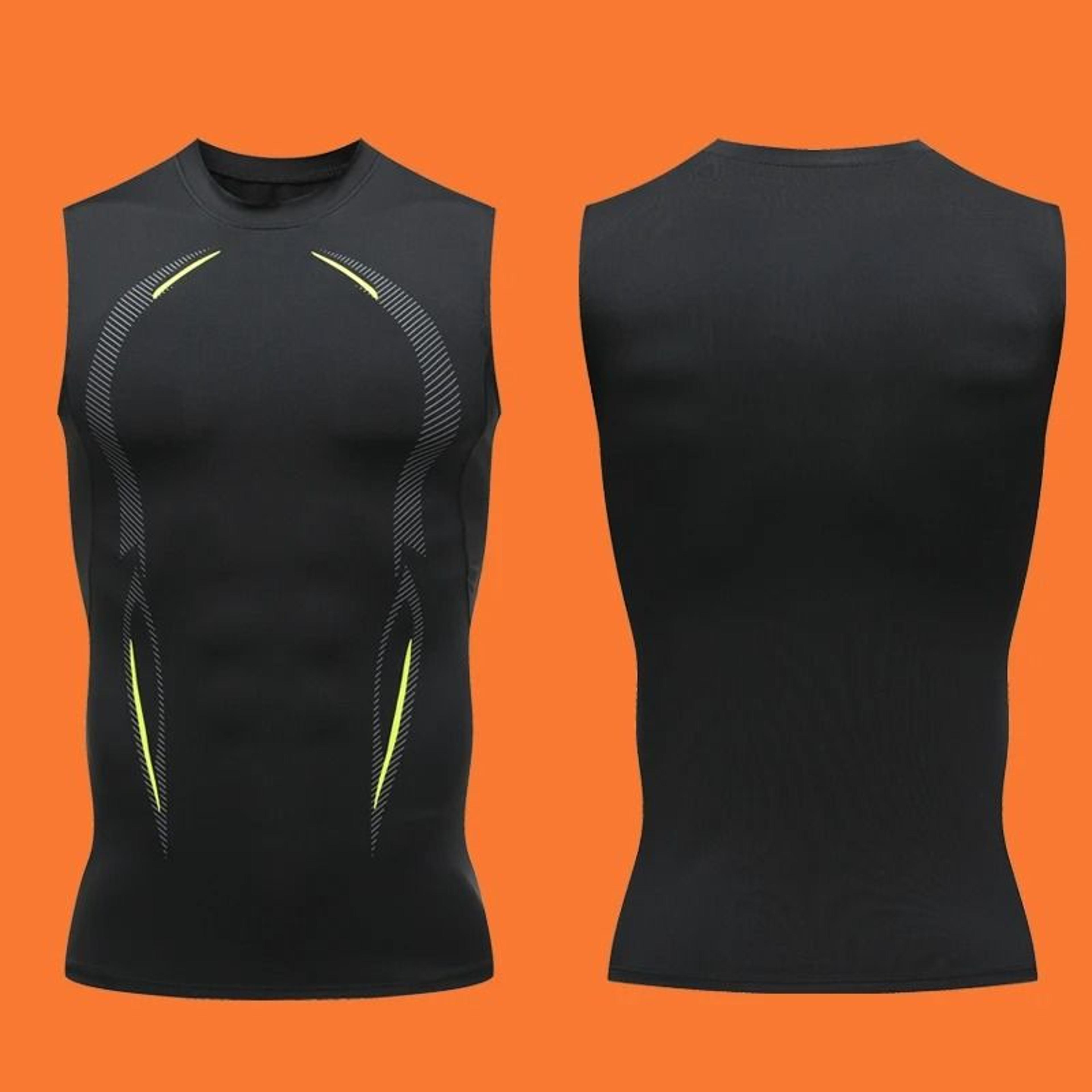 compression tank top for men quick dry sleeveless gym shirt