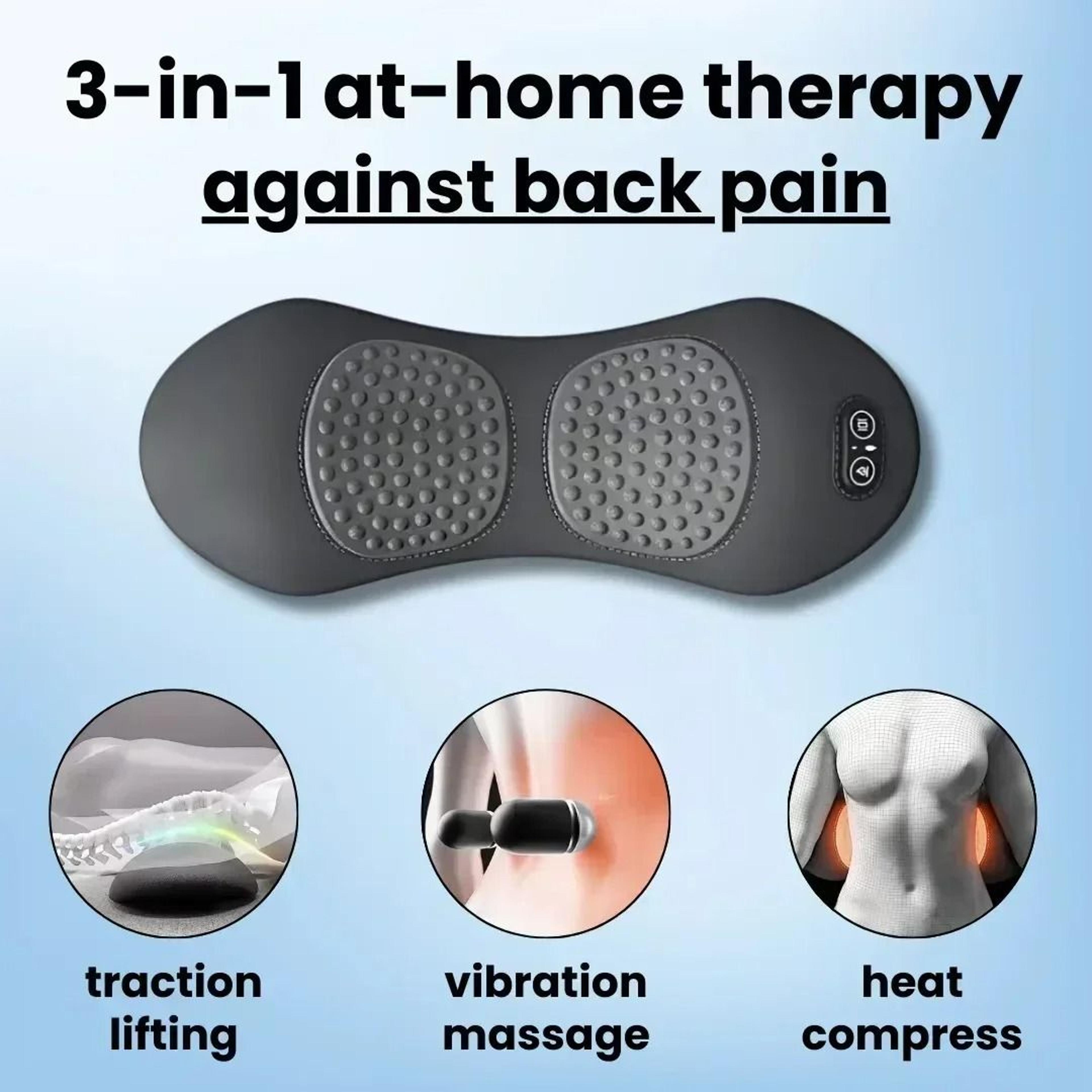 portable 3 in 1 back massager for deep tissue relief