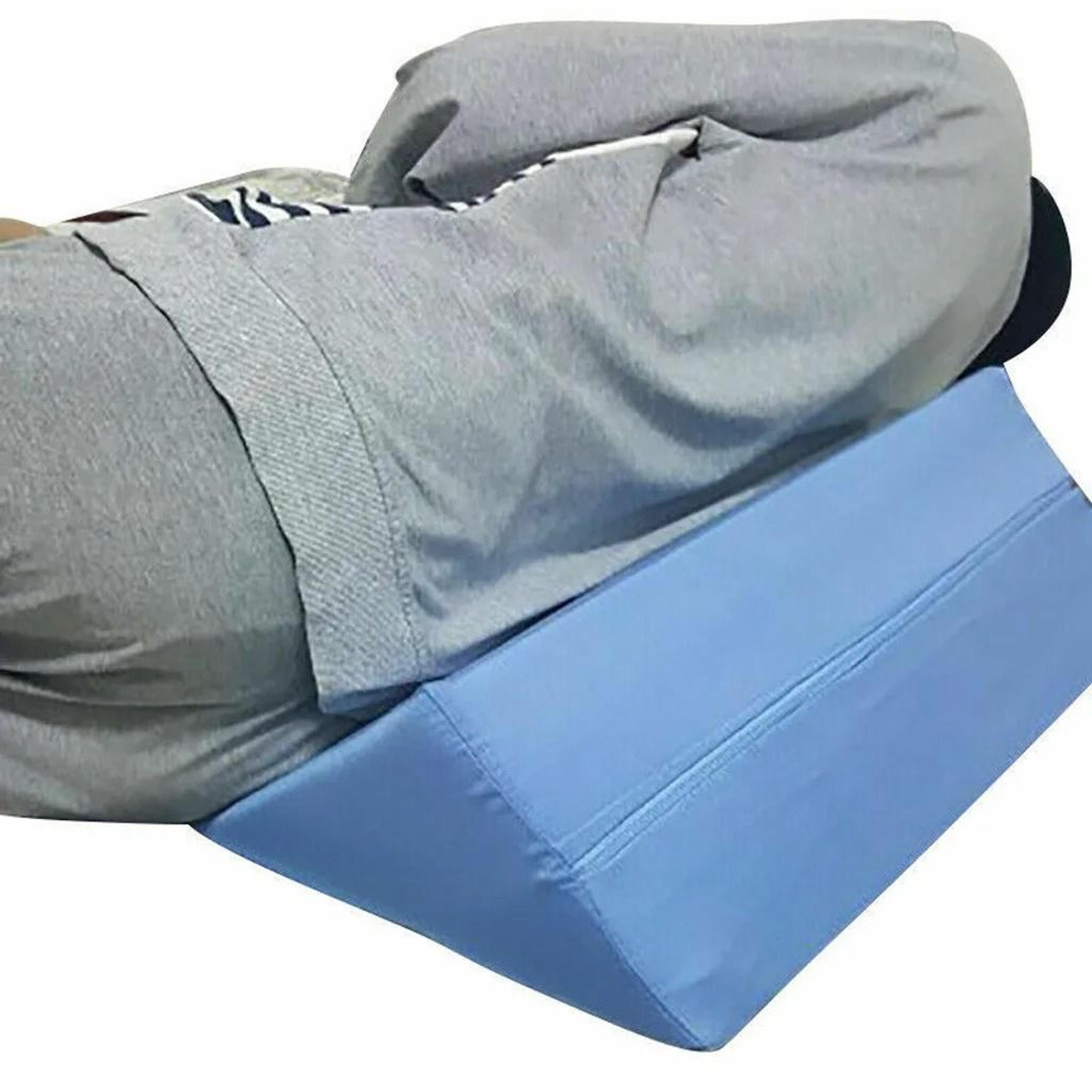 triangular wedge support pillow for back and leg comfort