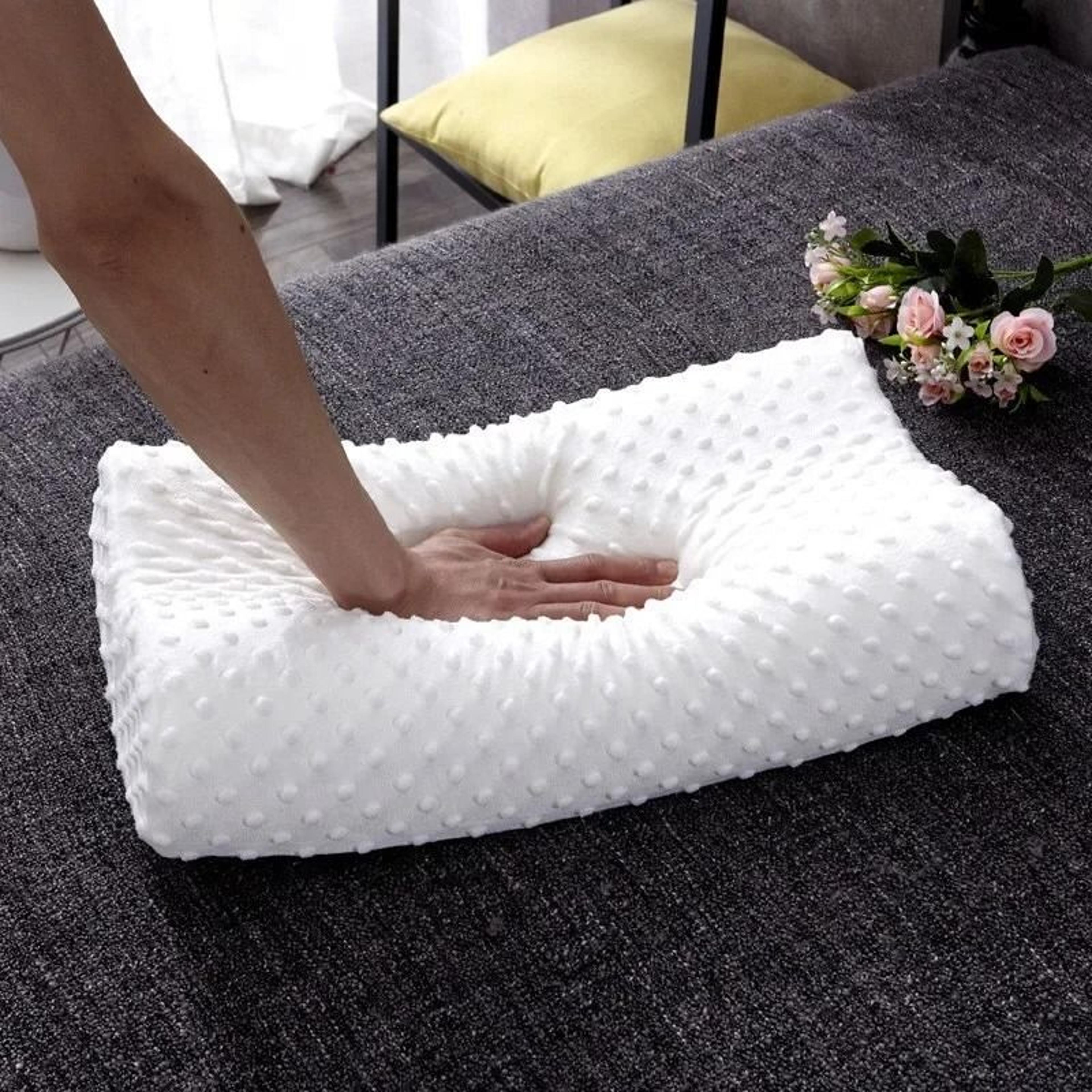 adjustable orthopedic memory foam pillow for side sleepers neck and shoulder support