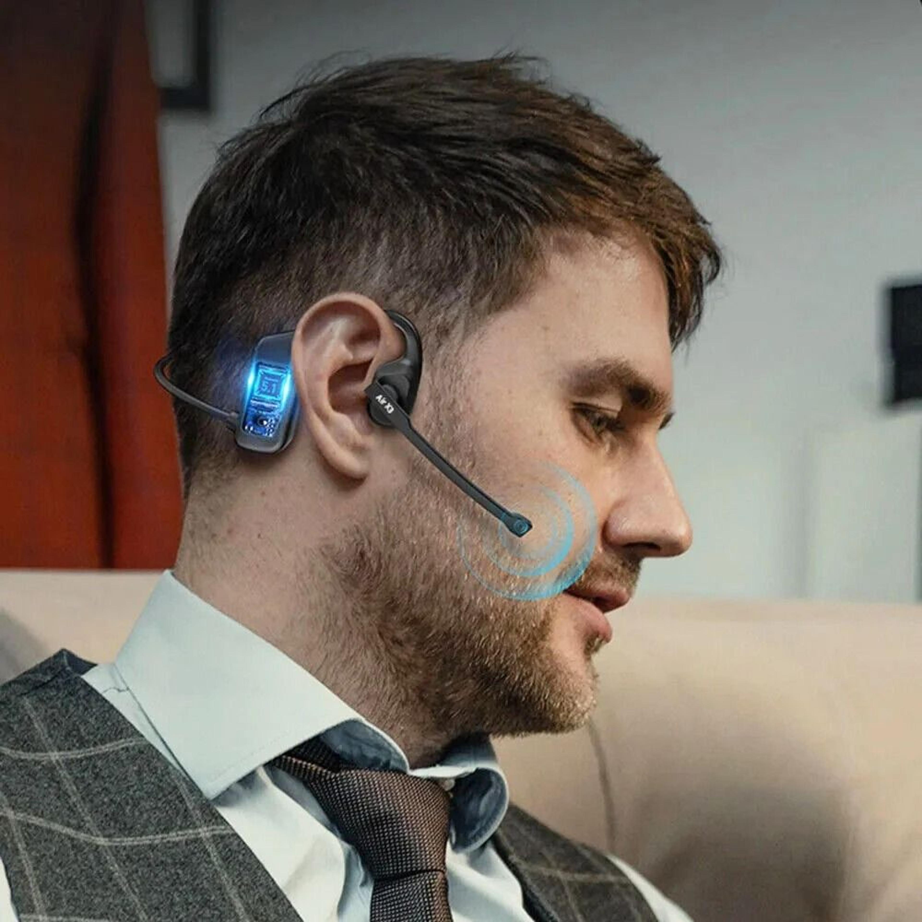 Wireless Open Ear Bluetooth Headset With Noise Canceling Microphone 2