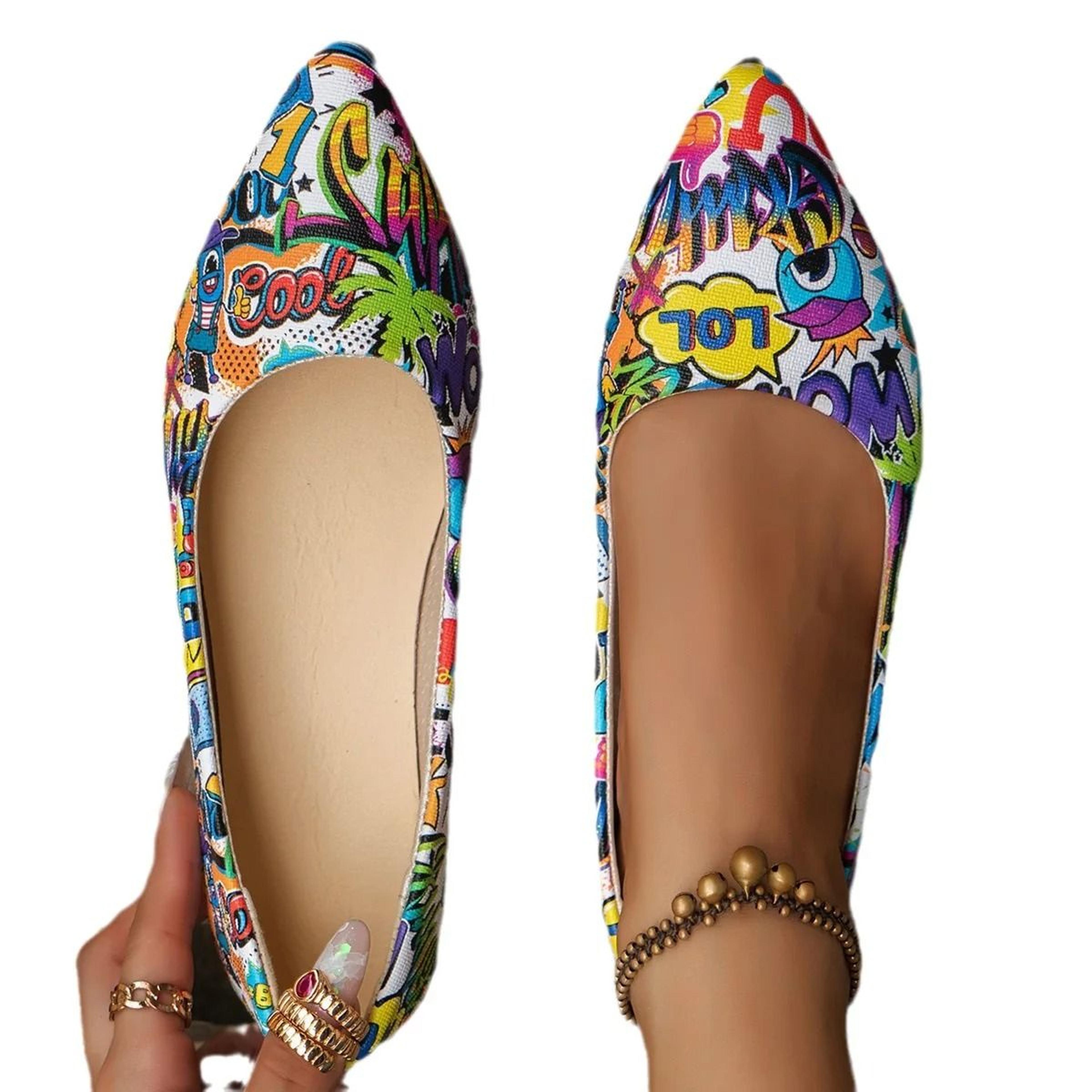 Women Pointed Toe Flat Ballerina Shoes 3
