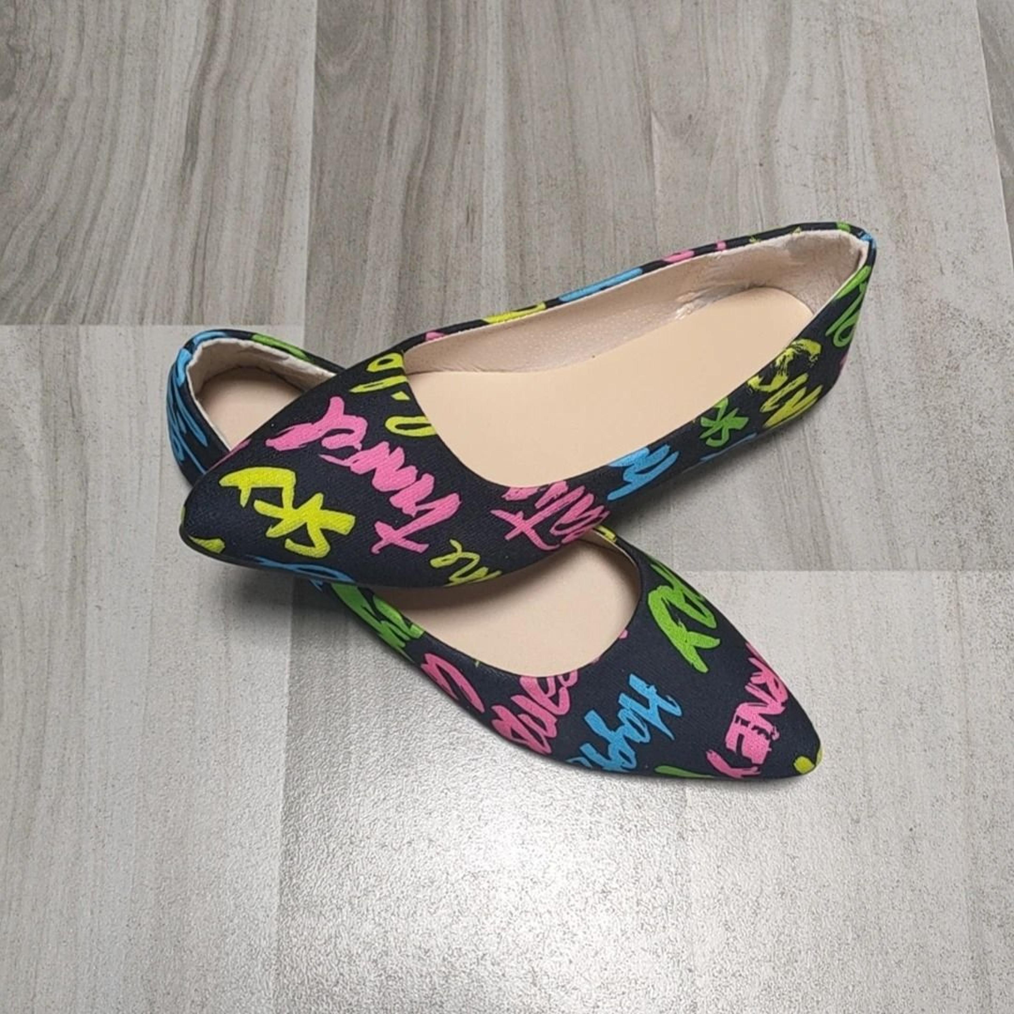Women Pointed Toe Flat Ballerina Shoes 4