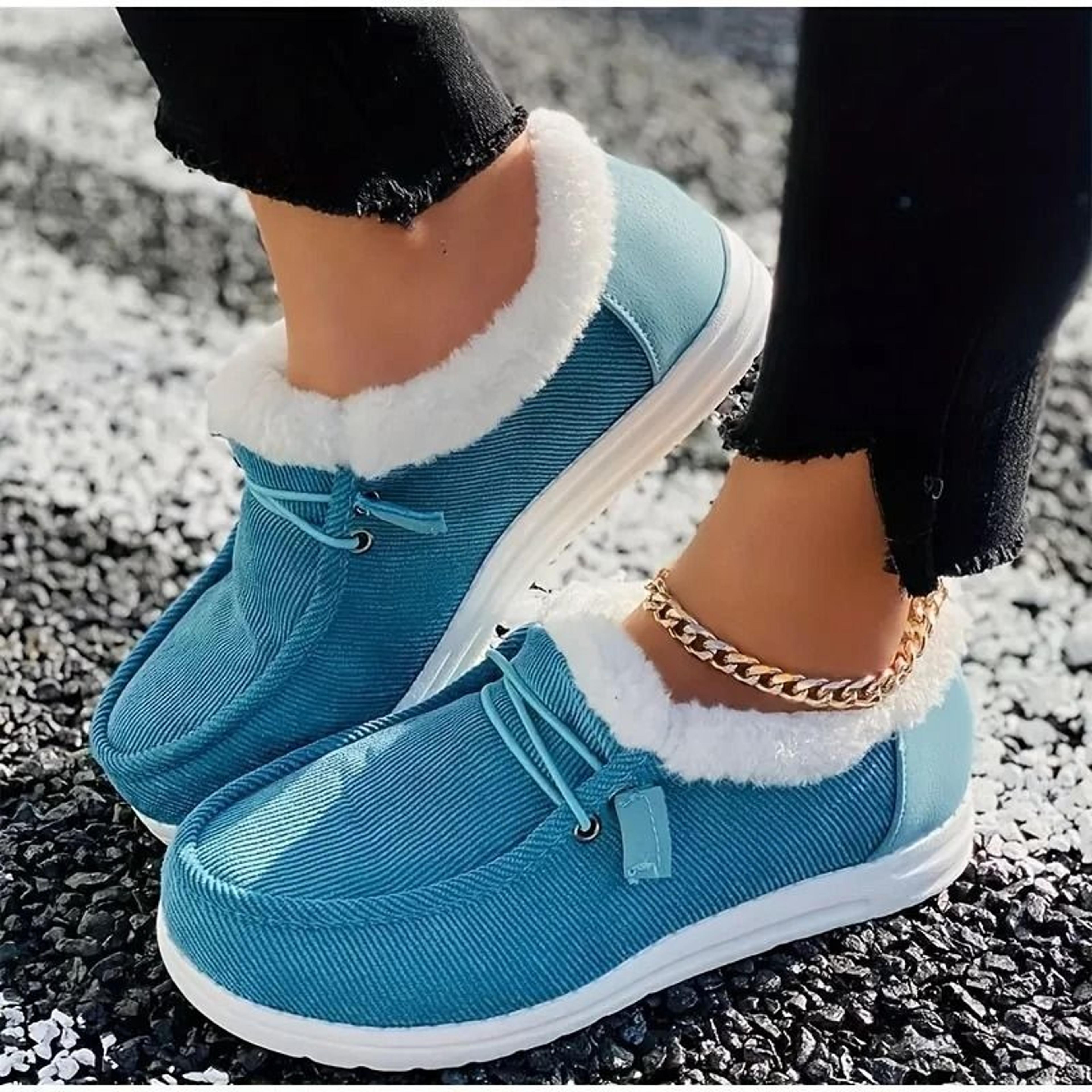 Womens Winter Snow Boots With Plush Lining And Thick Sole 1