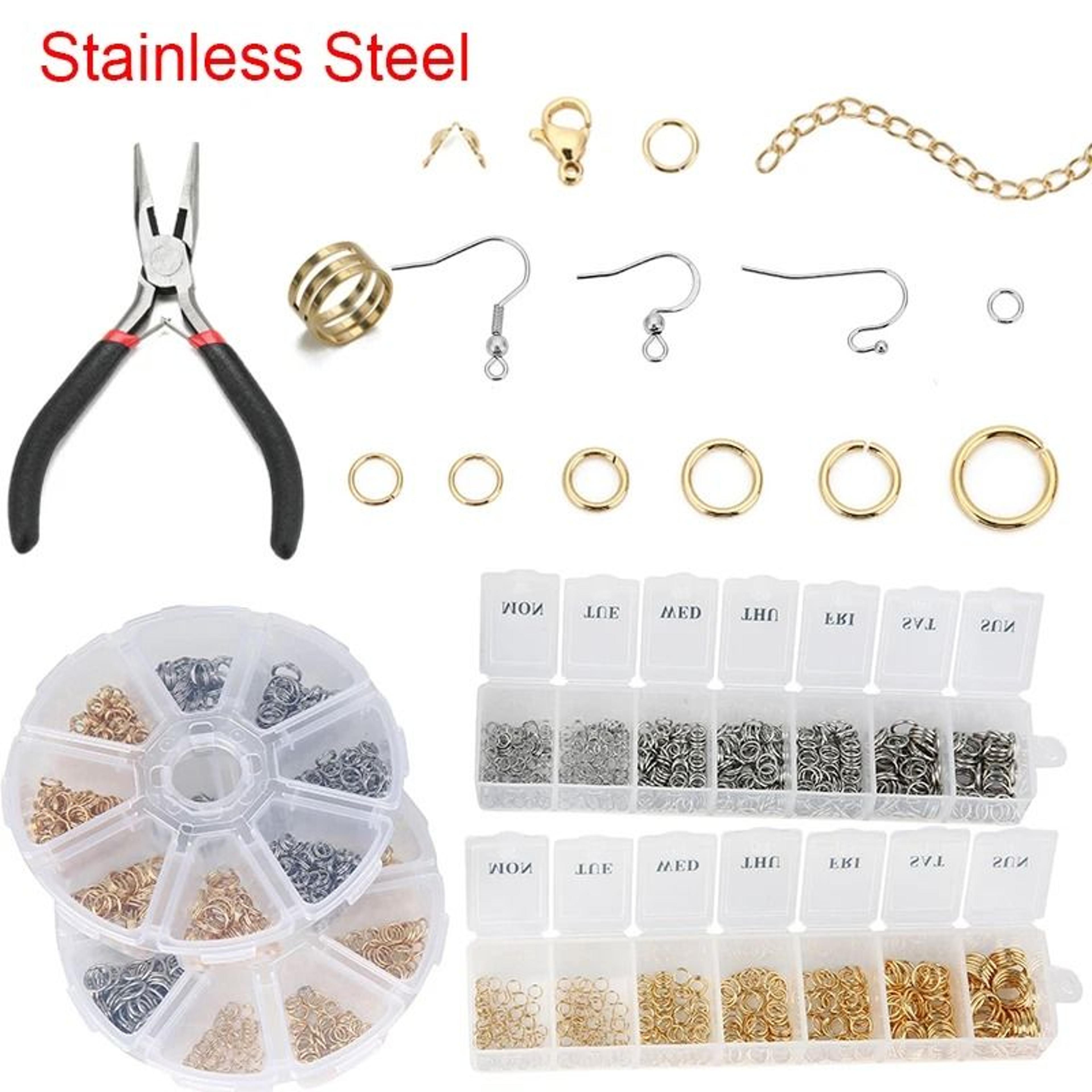 jewelry making kit with jump rings clasps and earring hooks