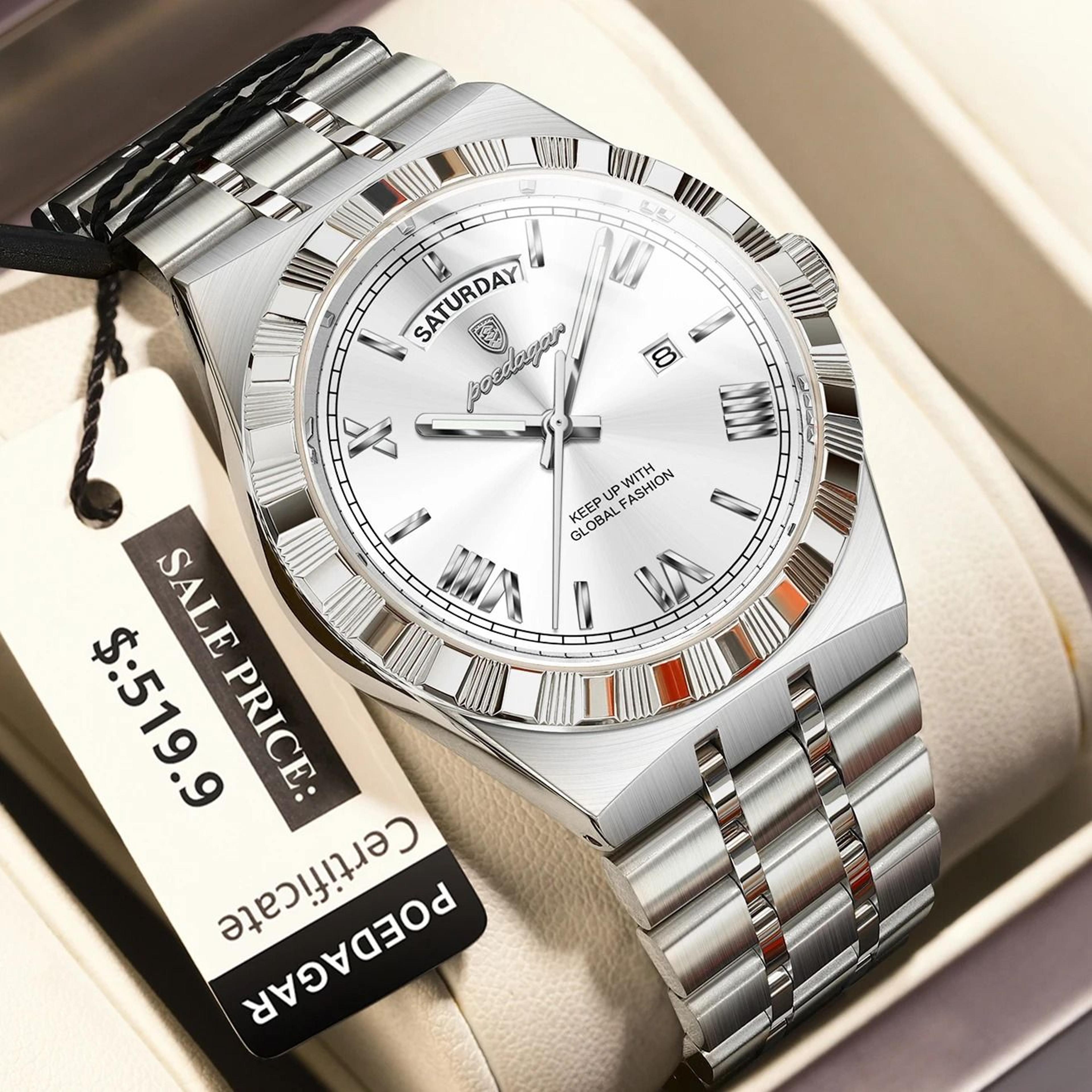 Luxury Business Quartz Watch For Men With Week  Date Display 15