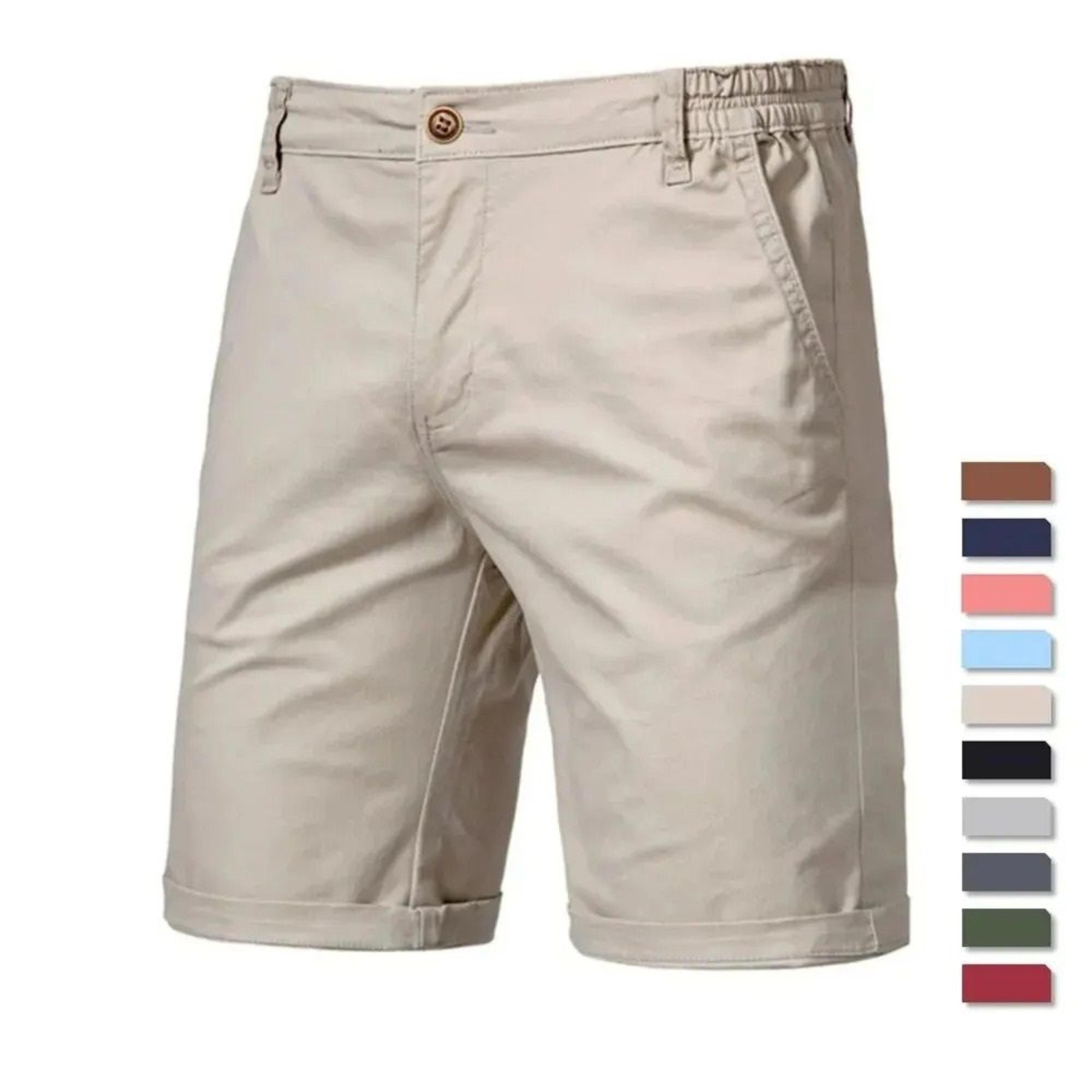 mens 100 percent cotton casual shorts