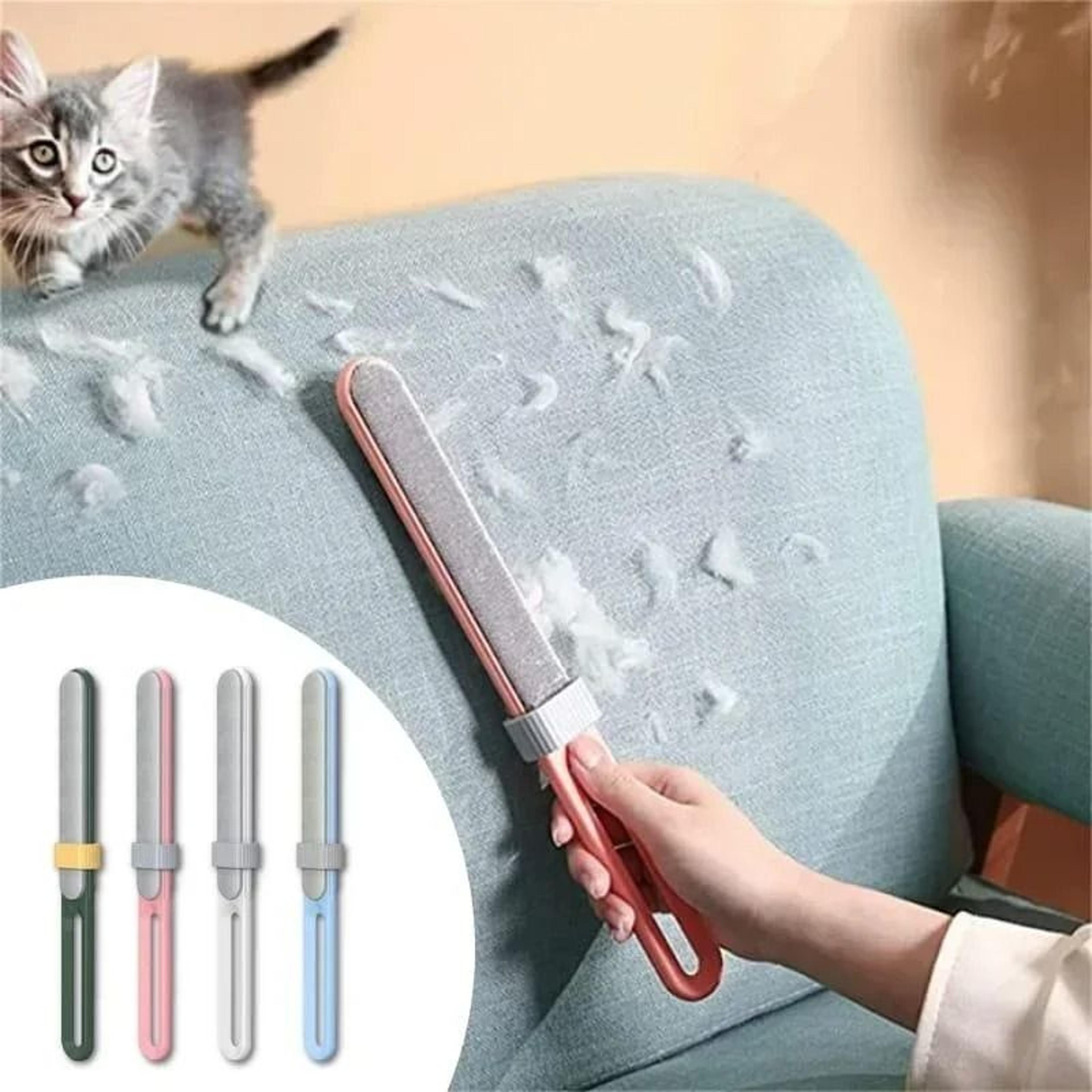 reusable pet hair remover brush for furniture and clothes