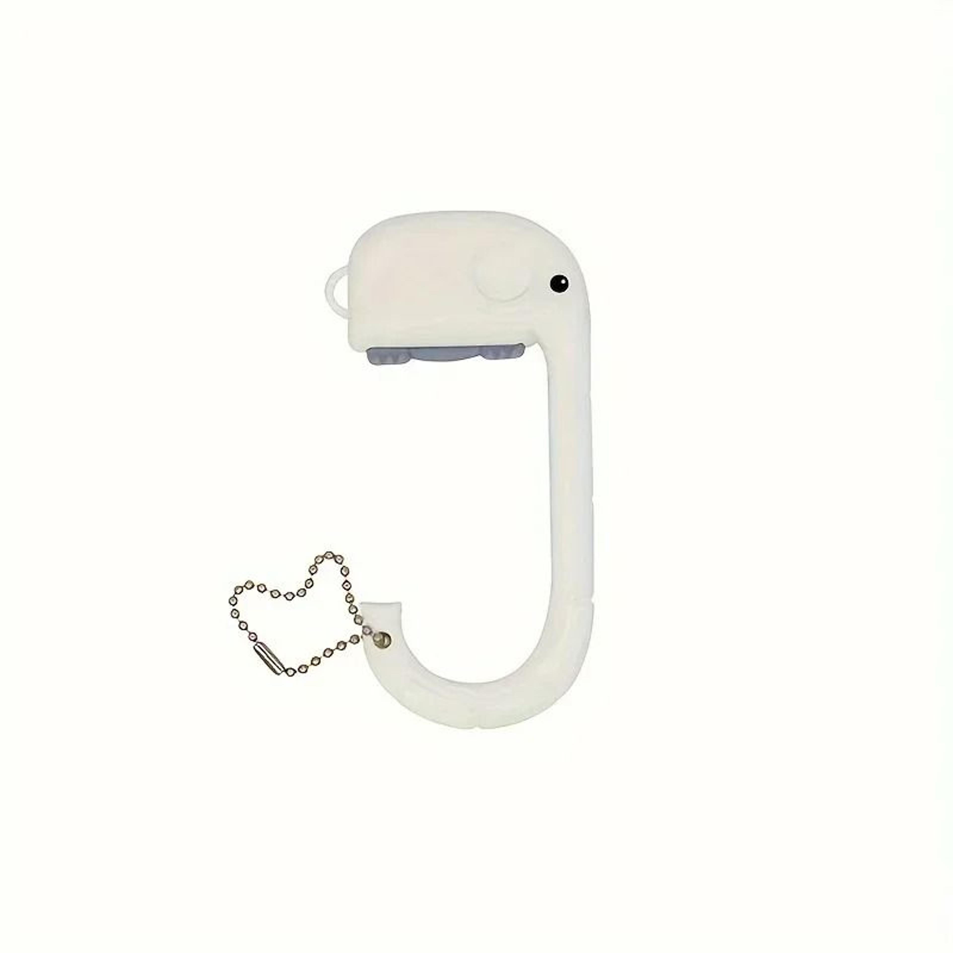 Oval Non Slip Cartoon Elephant Bag Table Hook 5