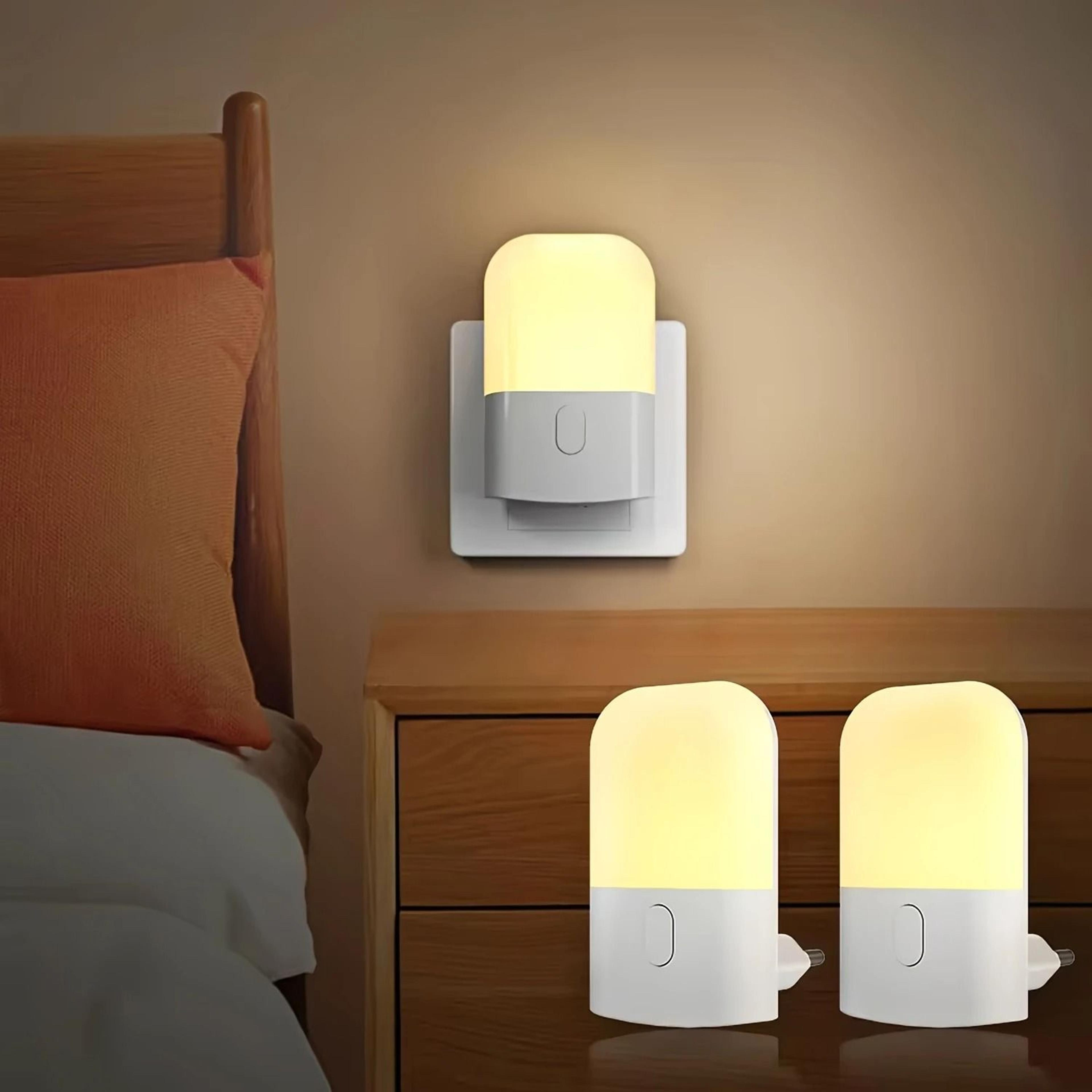 led plug in night light with adjustable brightness